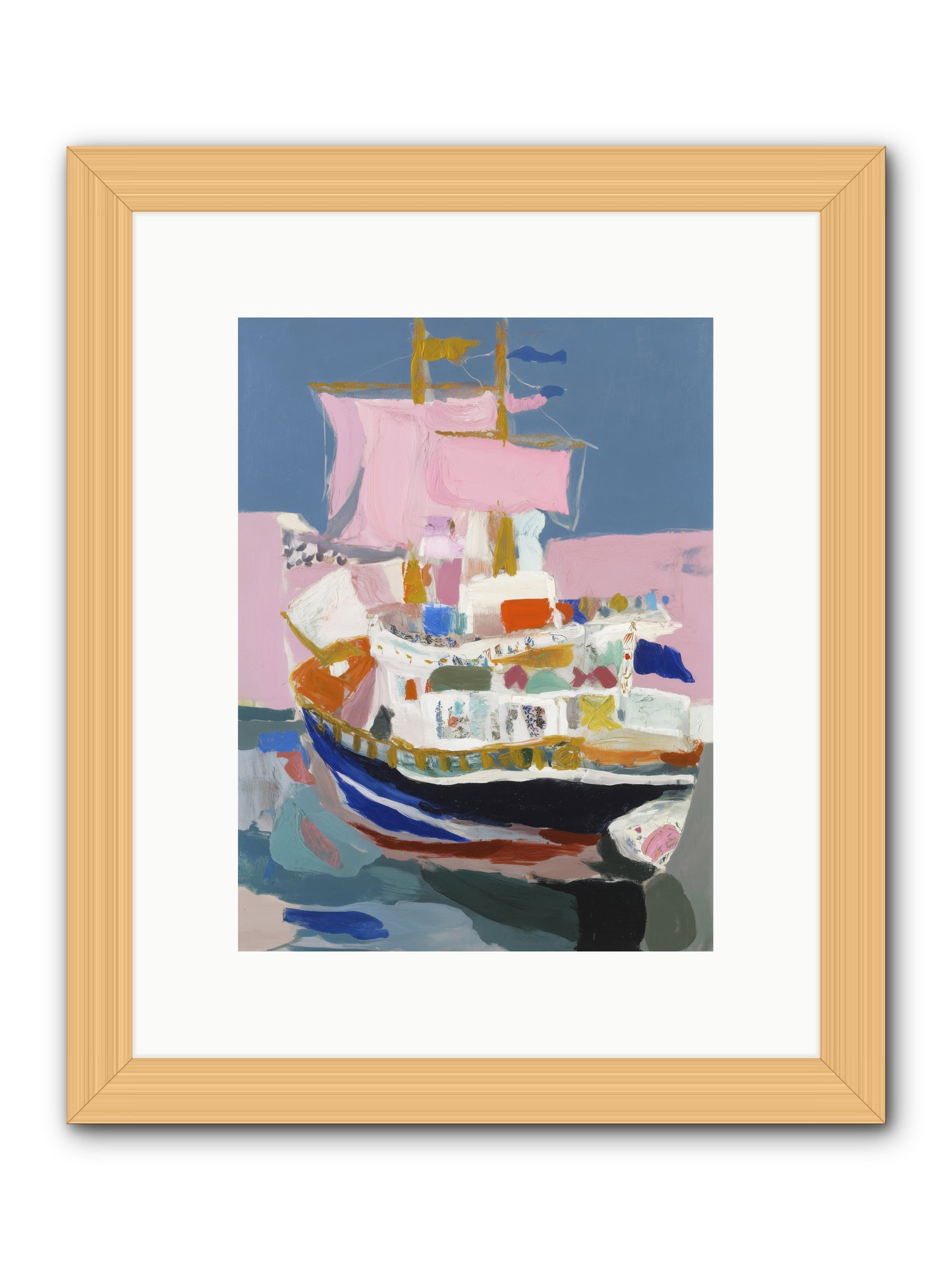 Endless Seas -- Framed Print - Natural 9x12