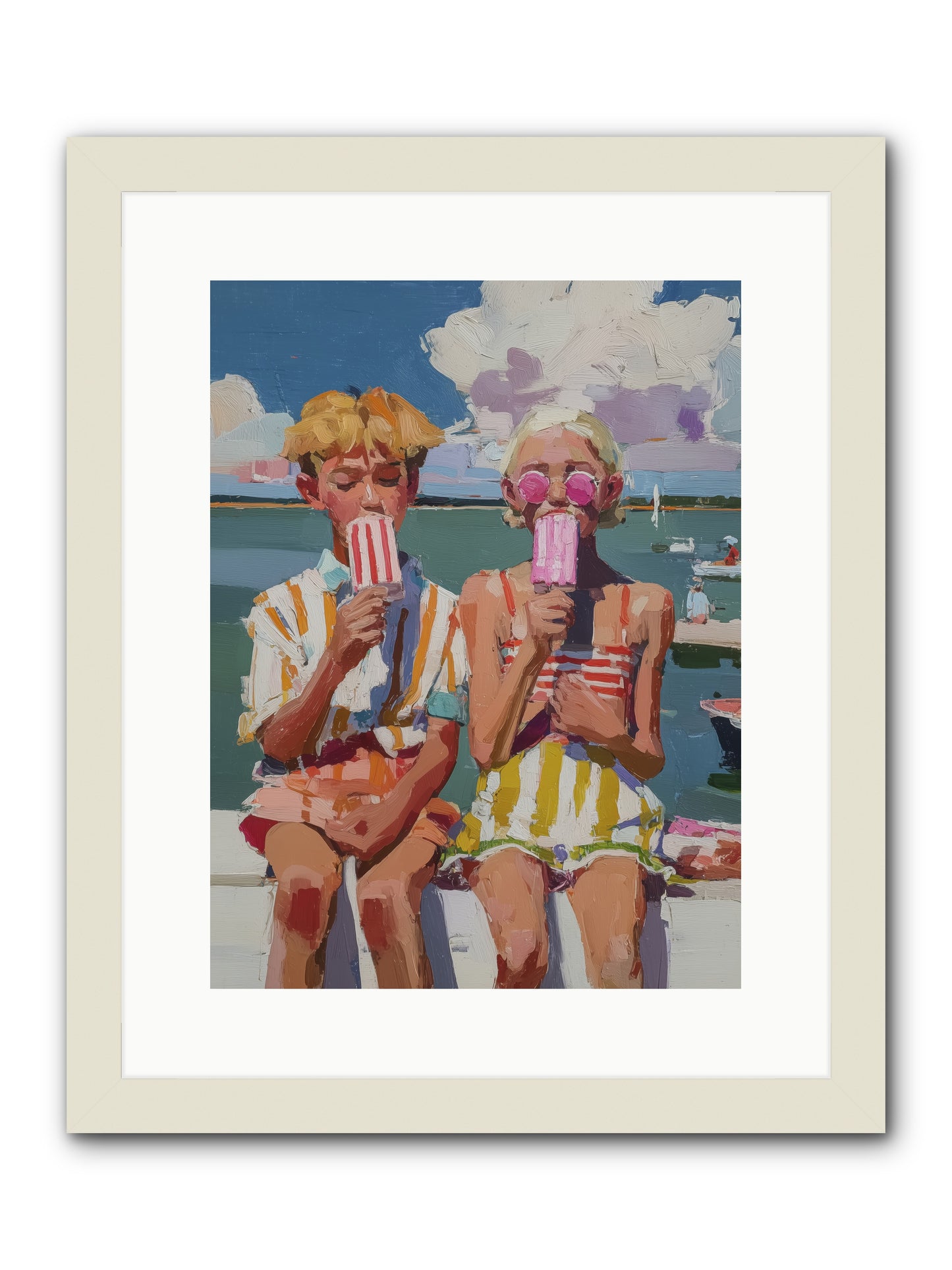 Endless Summer -- Framed Print - White 12x16