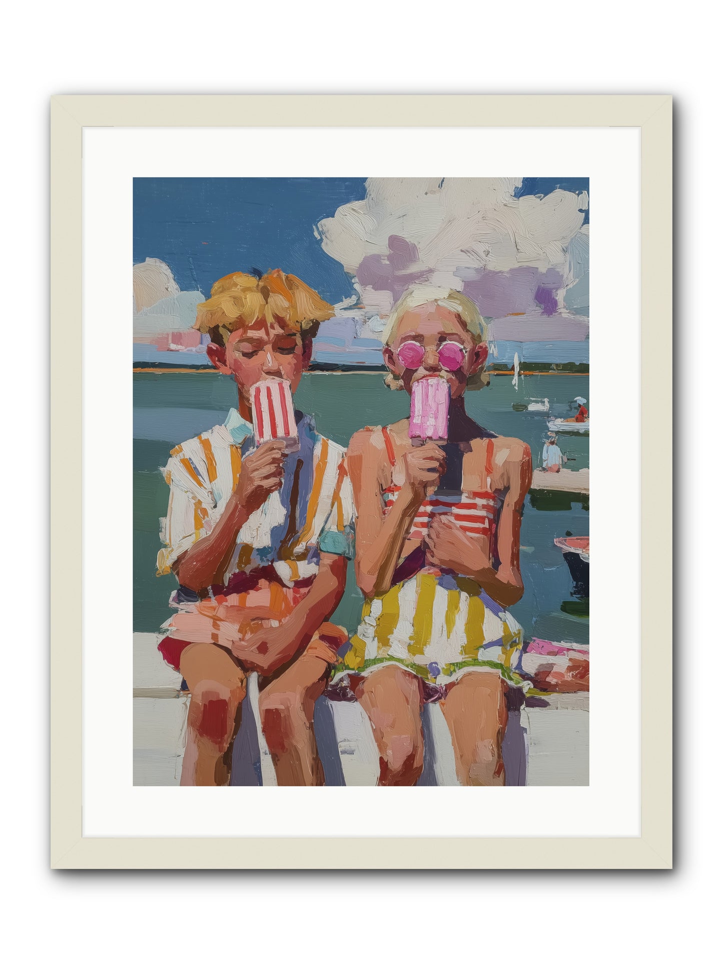 Endless Summer -- Framed Print - White 18x24