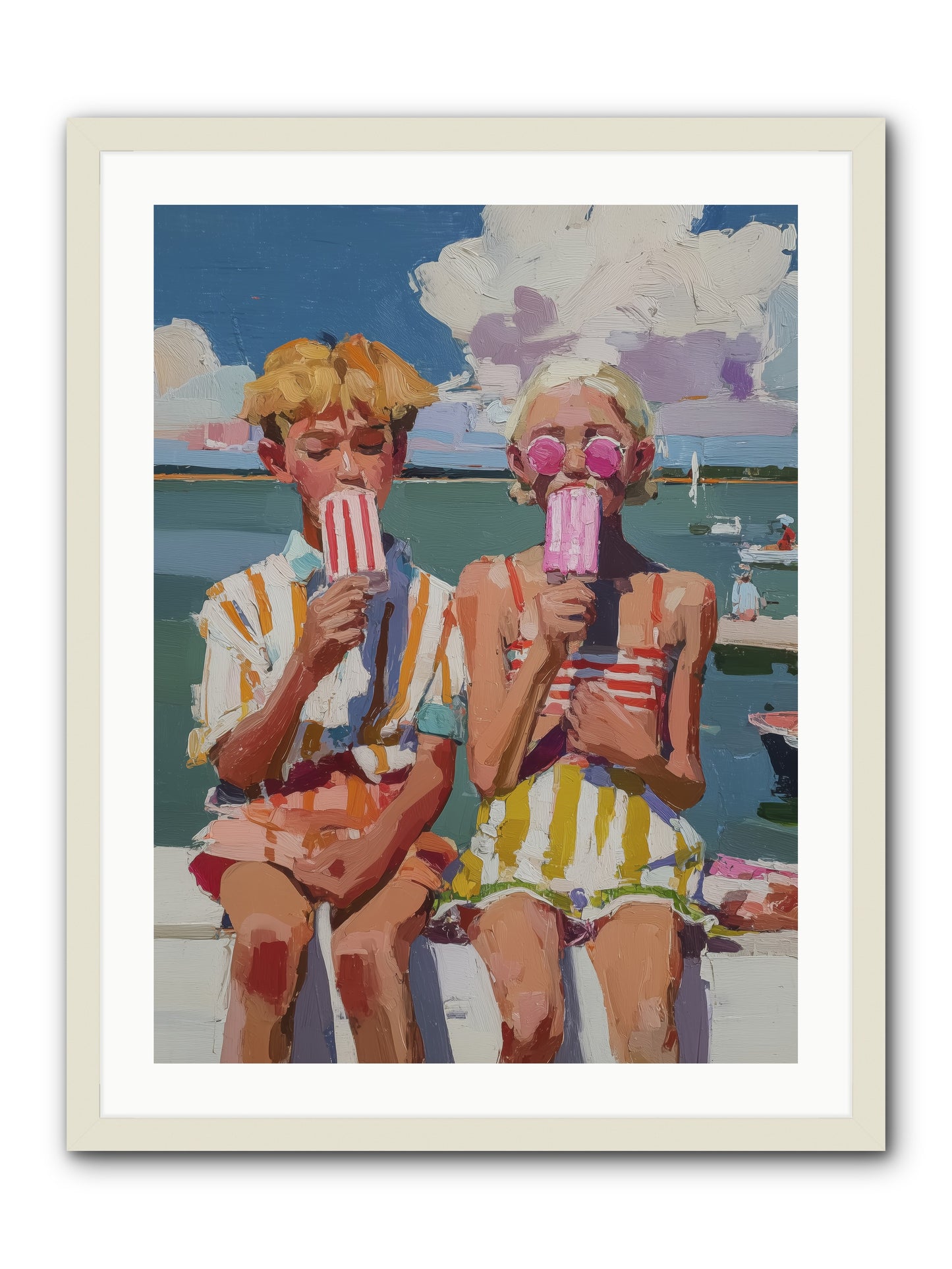 Endless Summer -- Framed Print - White 24x32