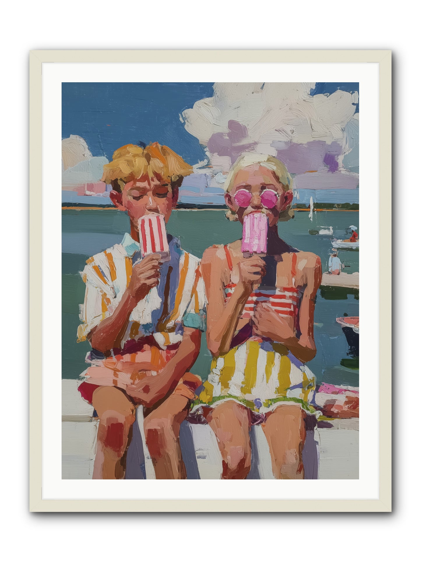 Endless Summer -- Framed Print - White 30x40