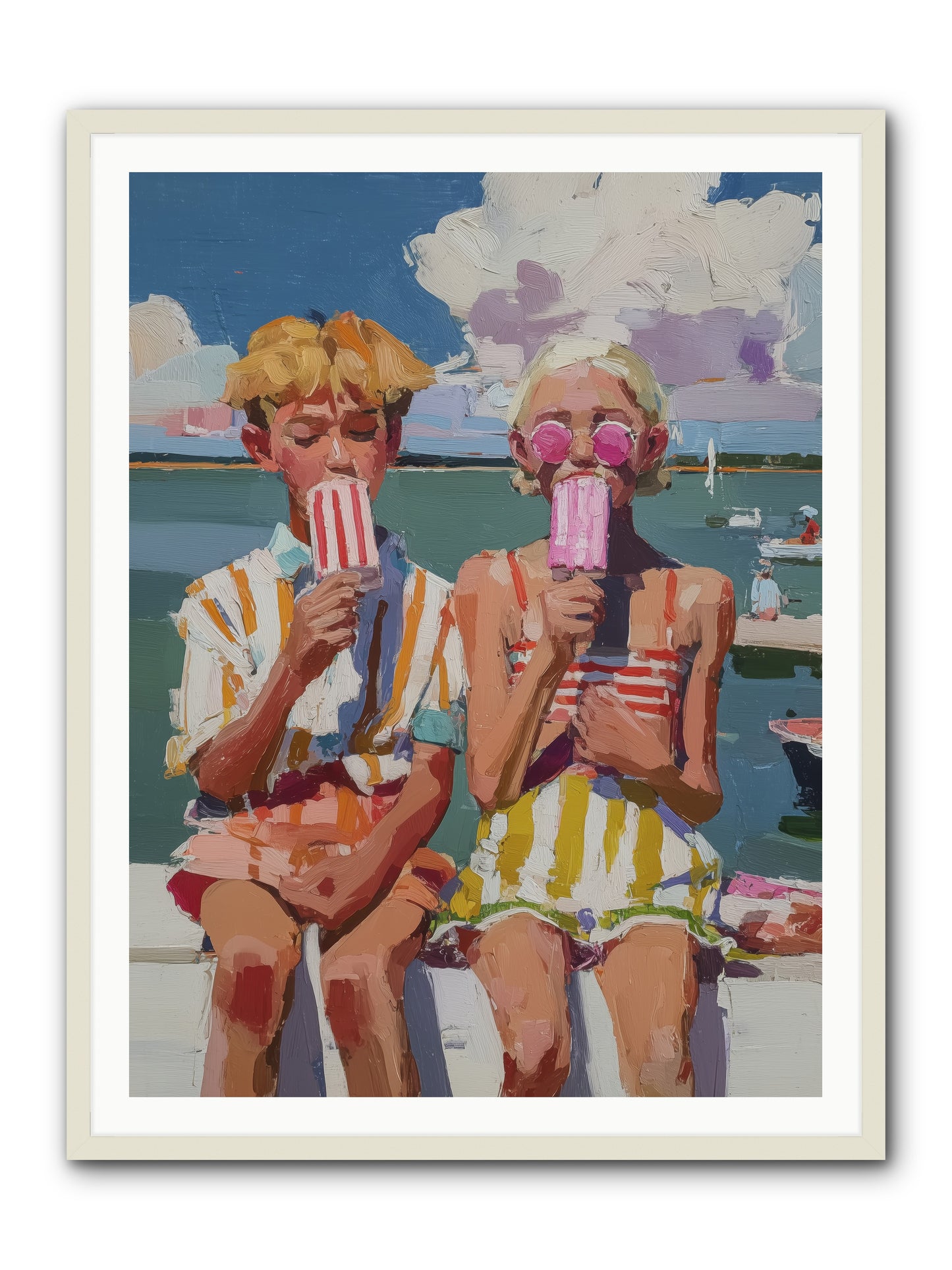 Endless Summer -- Framed Print - White 36x48