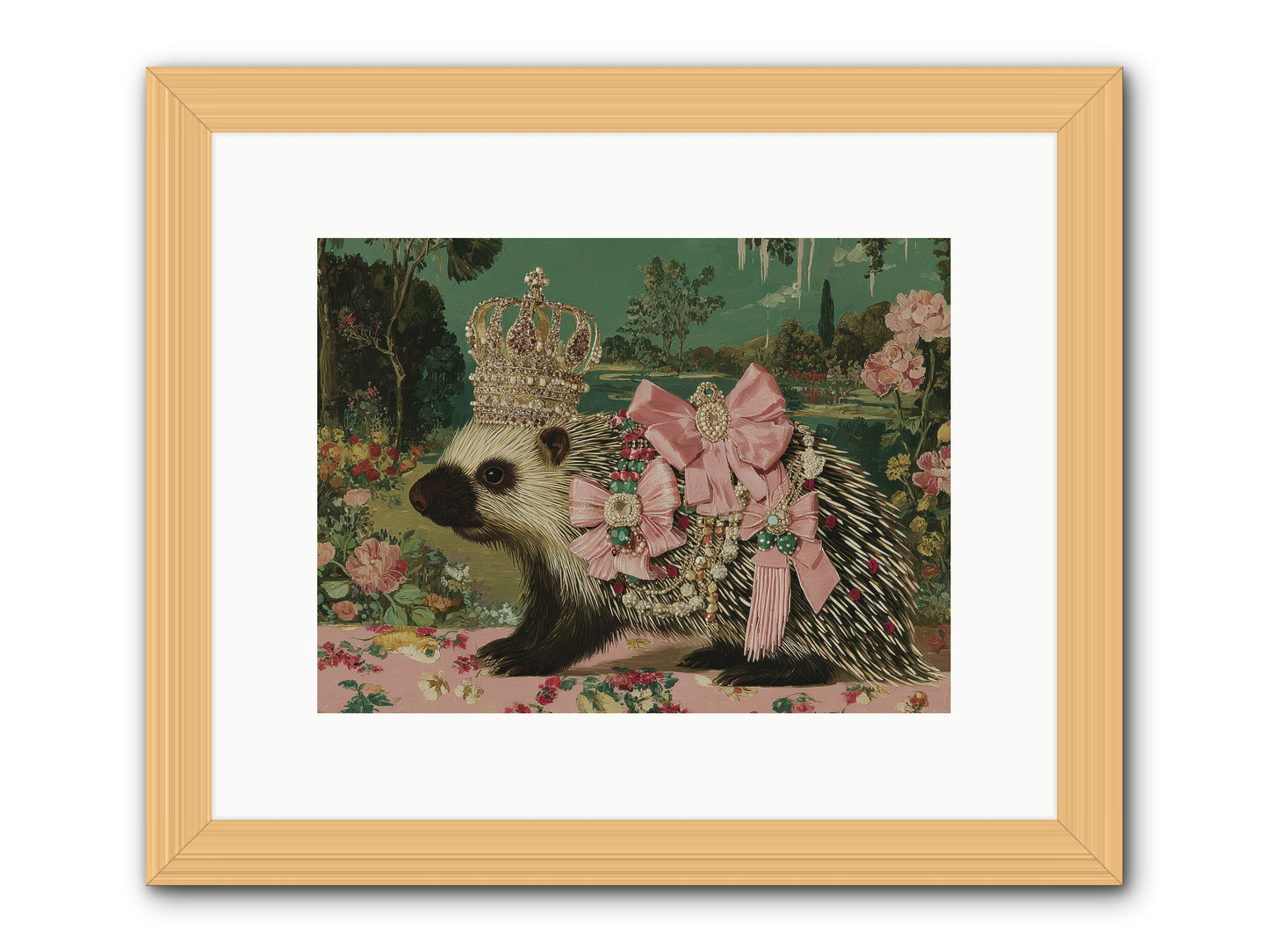 Endless Wanderings Beyond -- Framed Print - Natural 12x9
