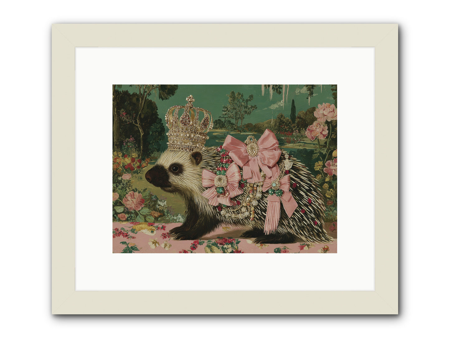 Endless Wanderings Beyond -- Framed Print - White 12x9