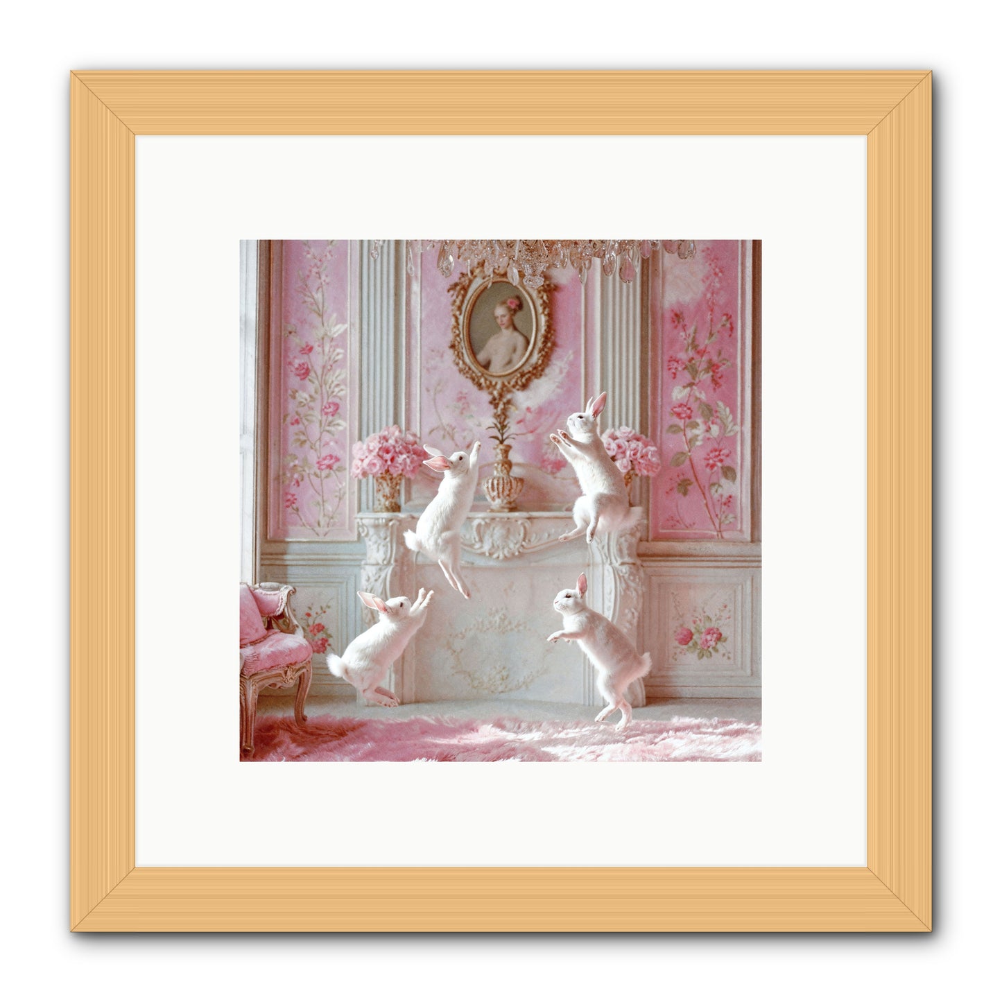 Endroit Heureux -- Framed Print - Natural 10x10