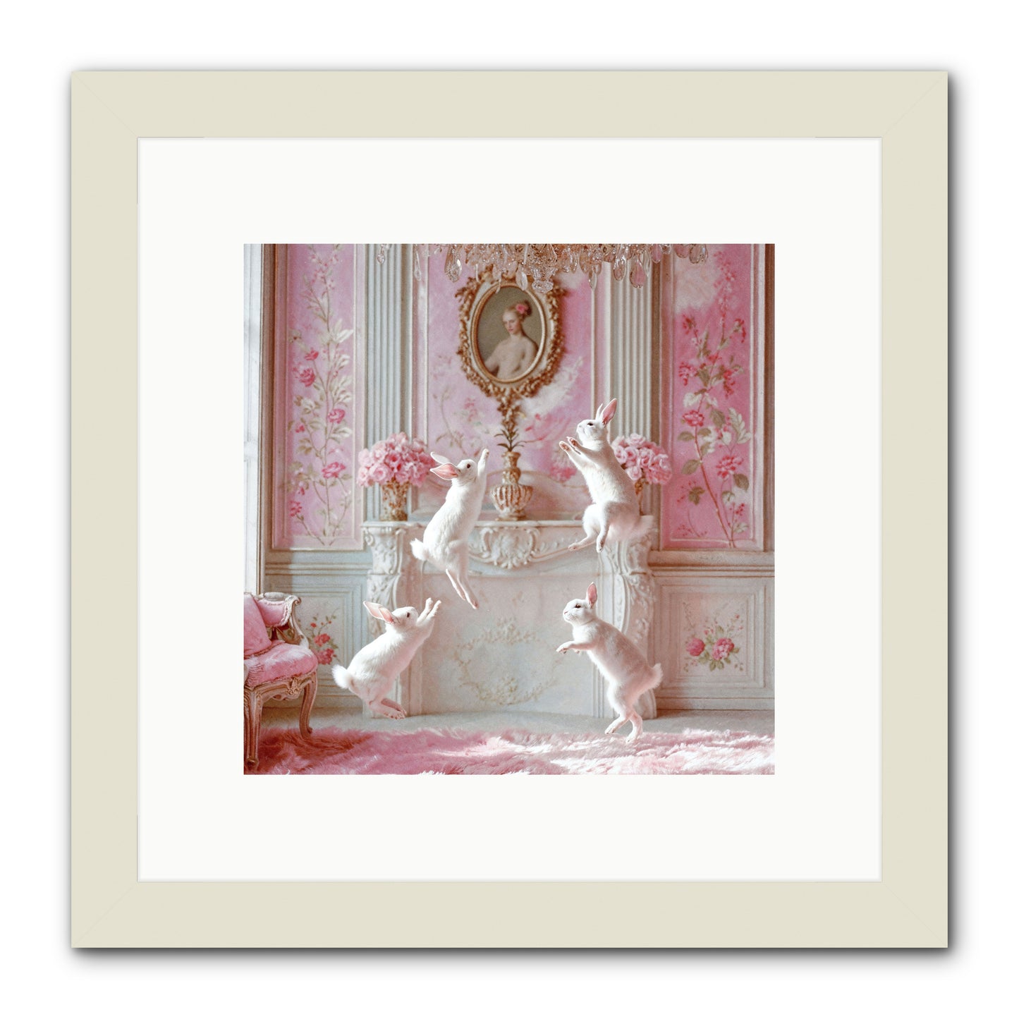 Endroit Heureux -- Framed Print - White 10x10