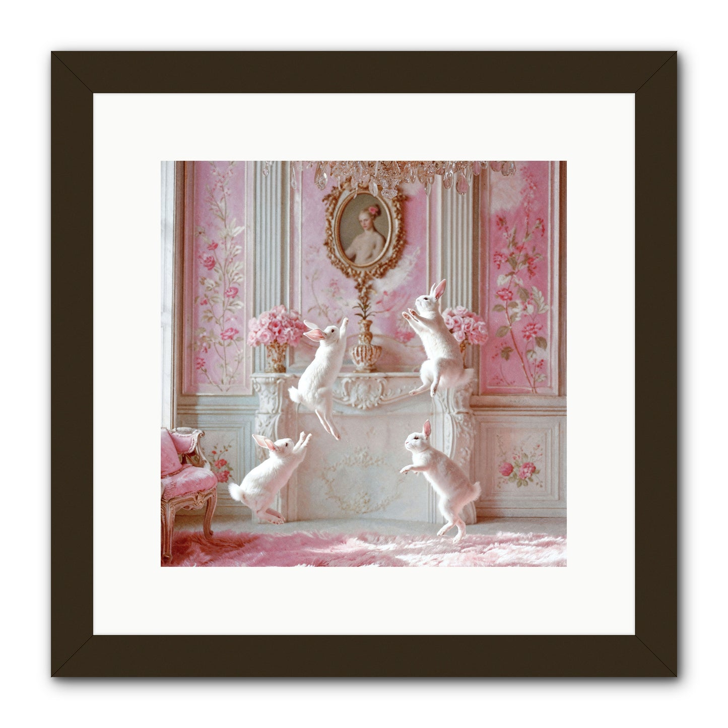 Endroit Heureux -- Framed Print - Black 12x12