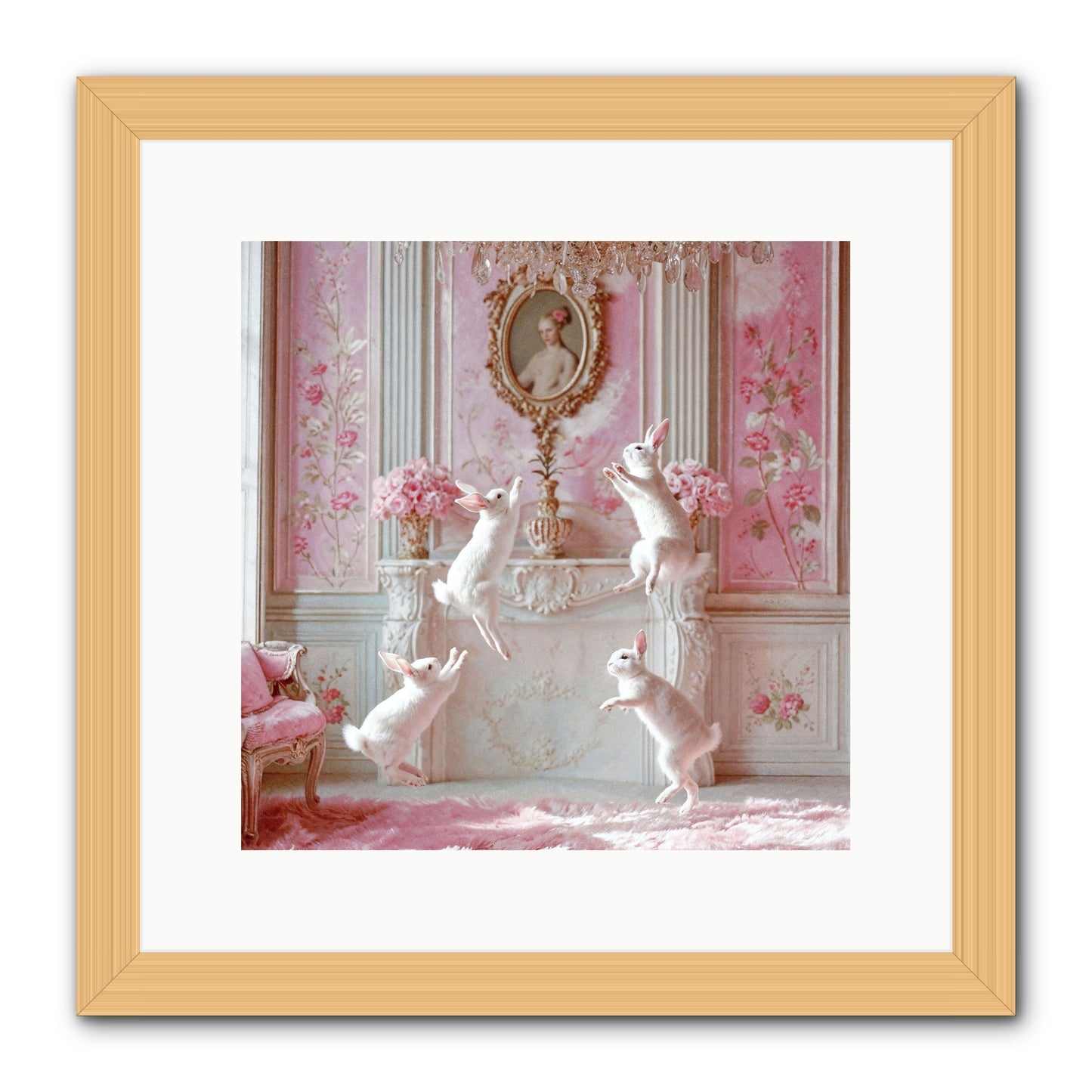 Endroit Heureux -- Framed Print - Natural 12x12