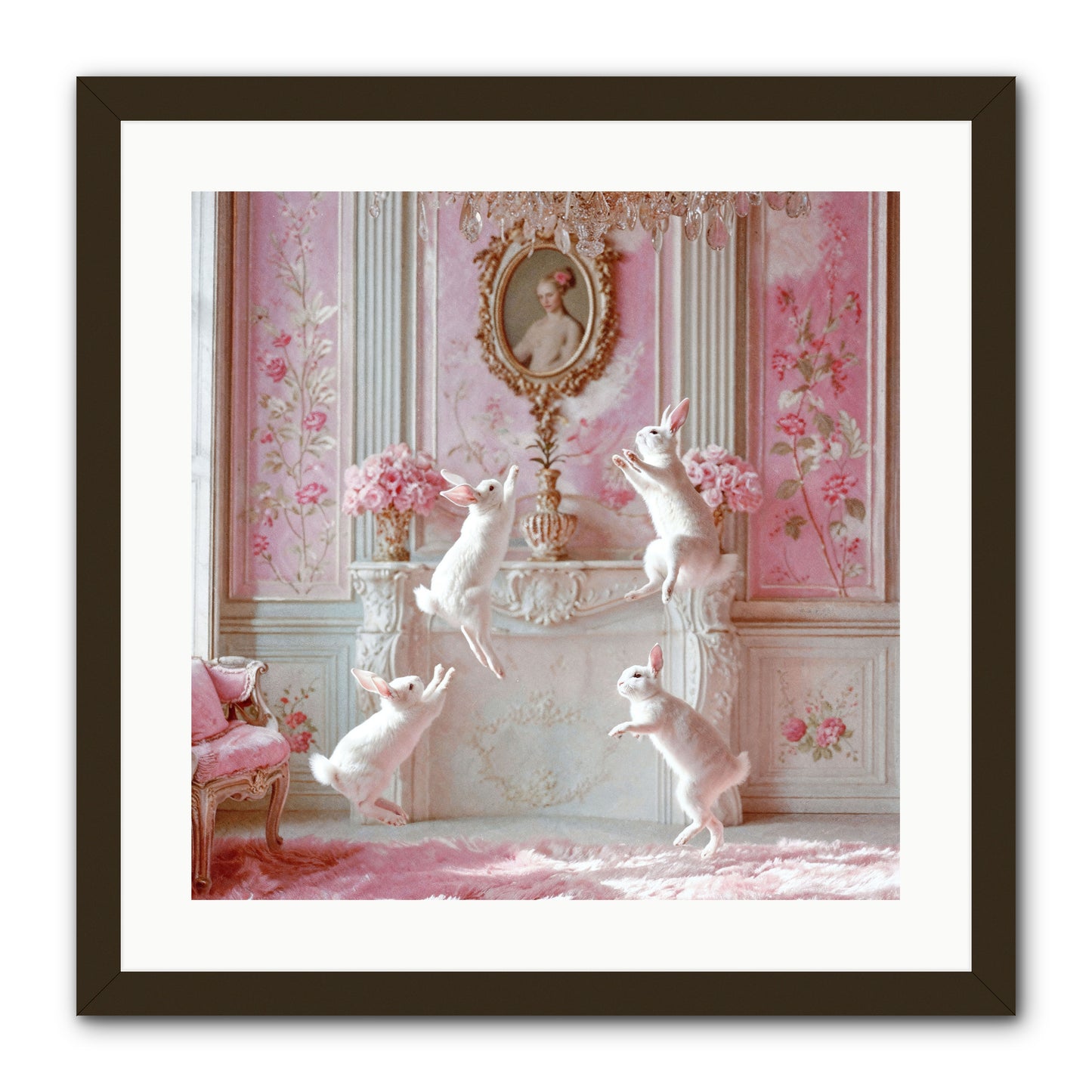 Endroit Heureux -- Framed Print - Black 20x20