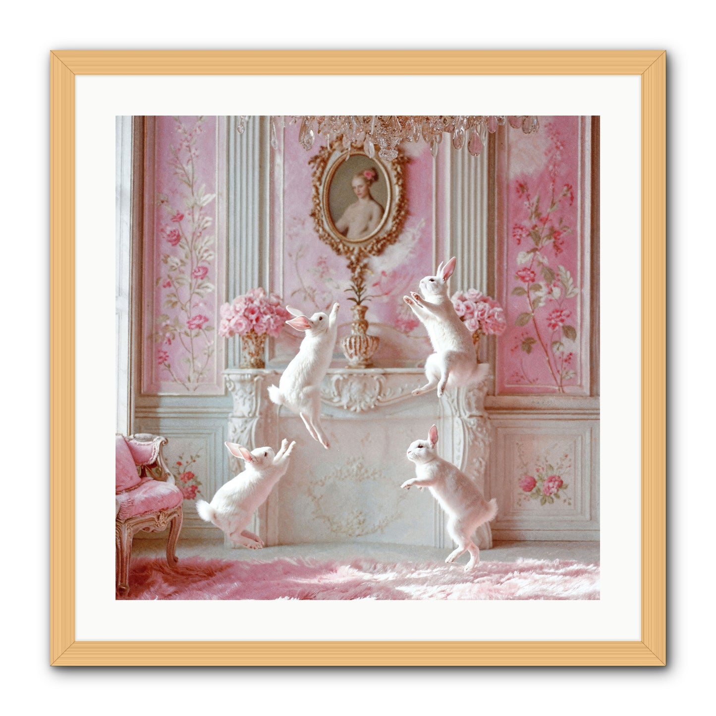 Endroit Heureux -- Framed Print - Natural 24x24