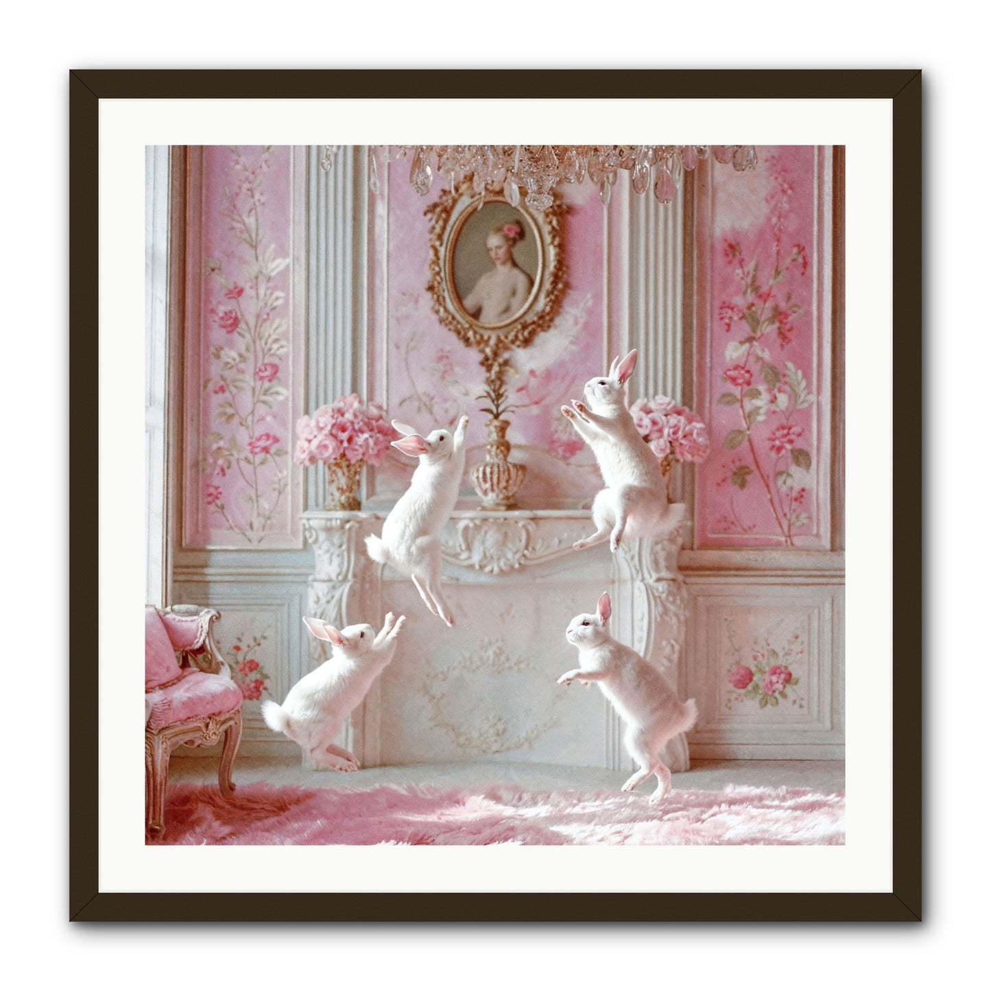 Endroit Heureux -- Framed Print - Black 30x30
