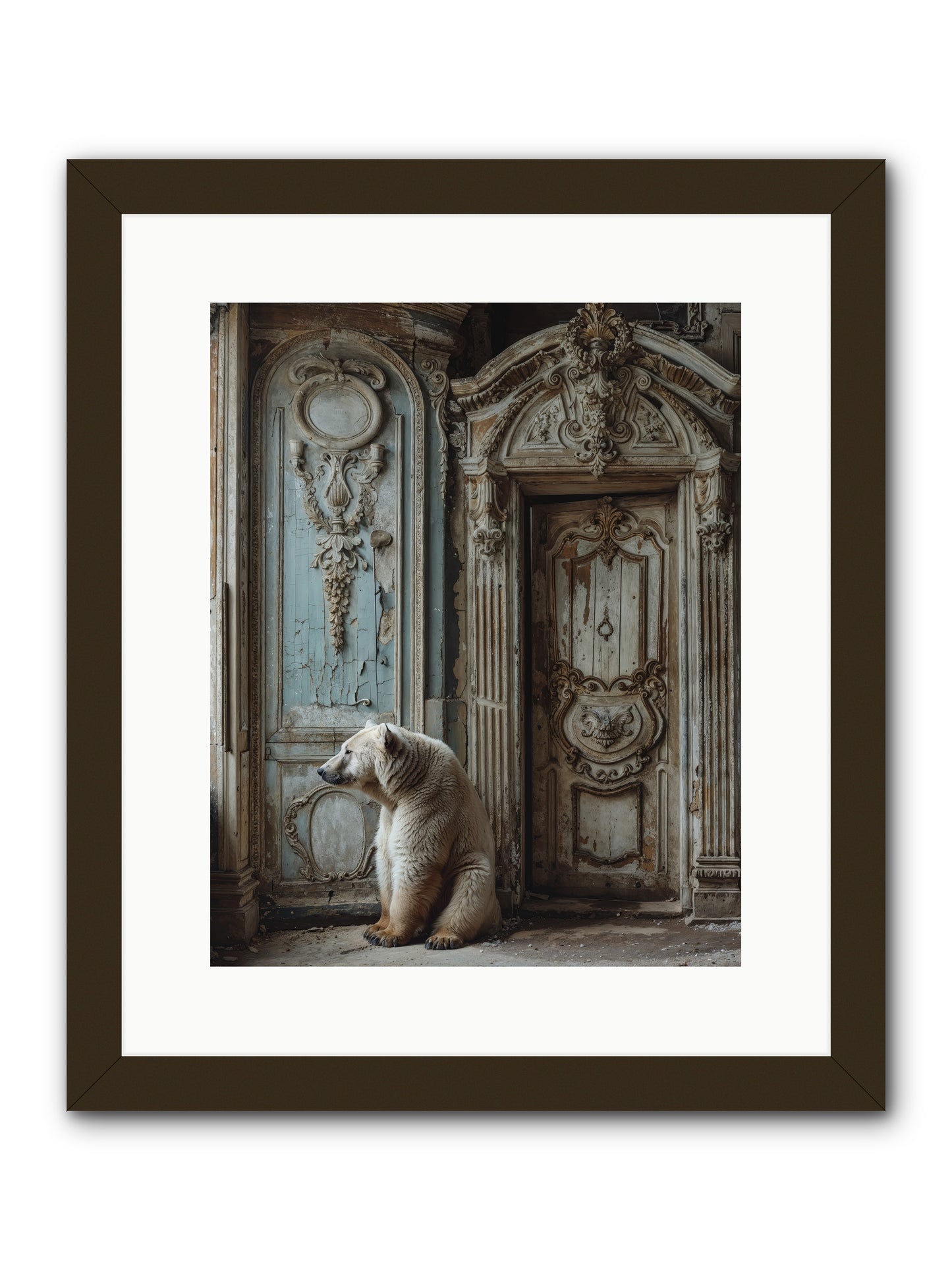 Entrance To Frost-Touched Kingdoms -- Framed Print - Black 12x15