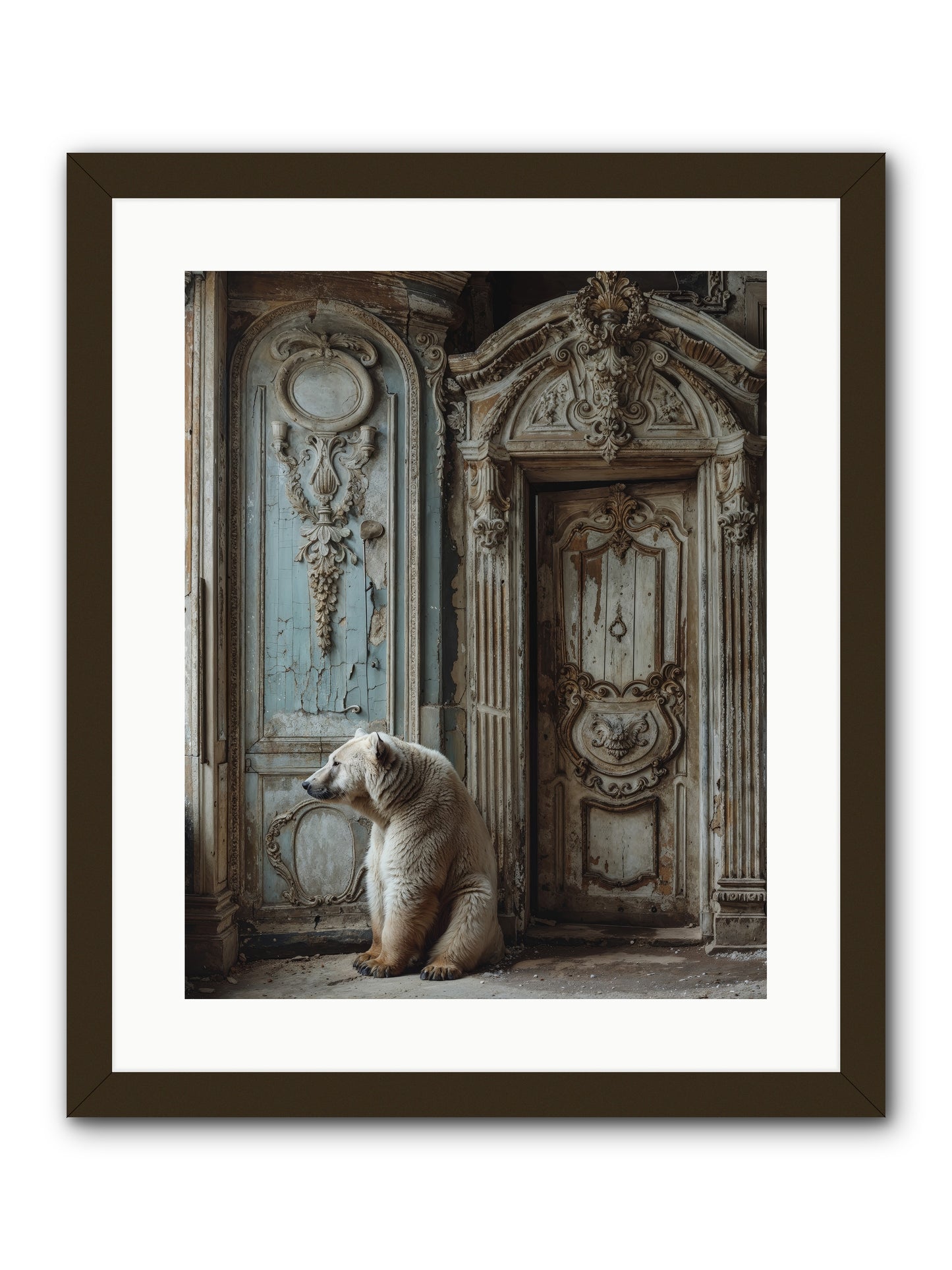 Entrance To Frost-Touched Kingdoms -- Framed Print - Black 16x20
