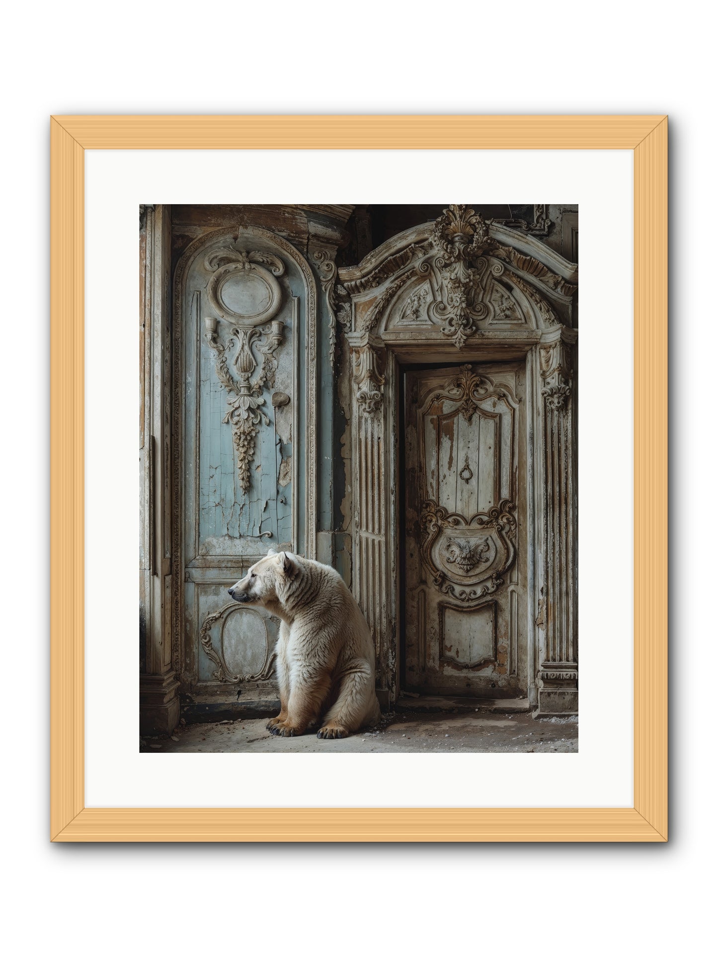 Entrance To Frost-Touched Kingdoms -- Framed Print - Natural 16x20