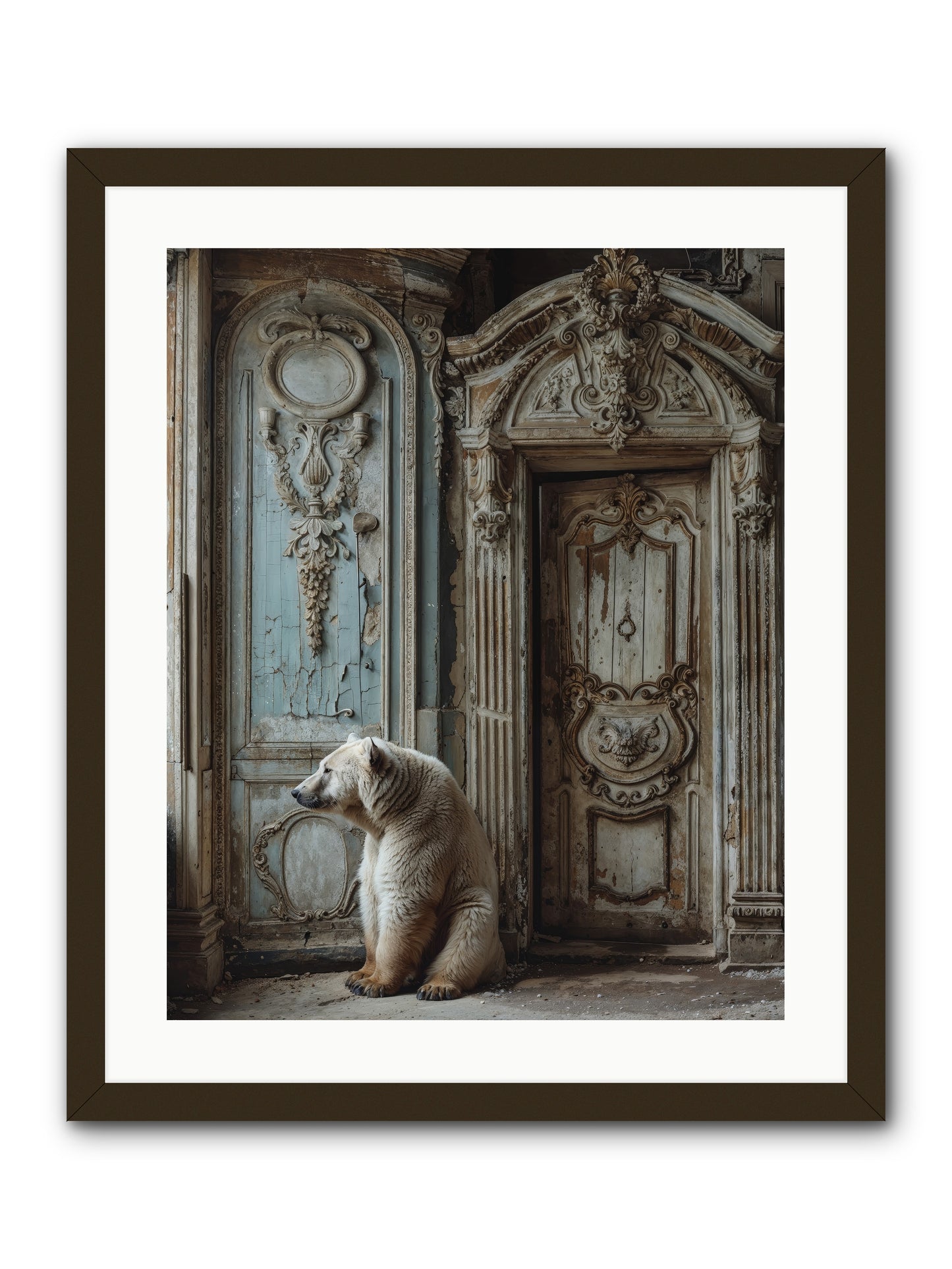 Entrance To Frost-Touched Kingdoms -- Framed Print - Black 20x25