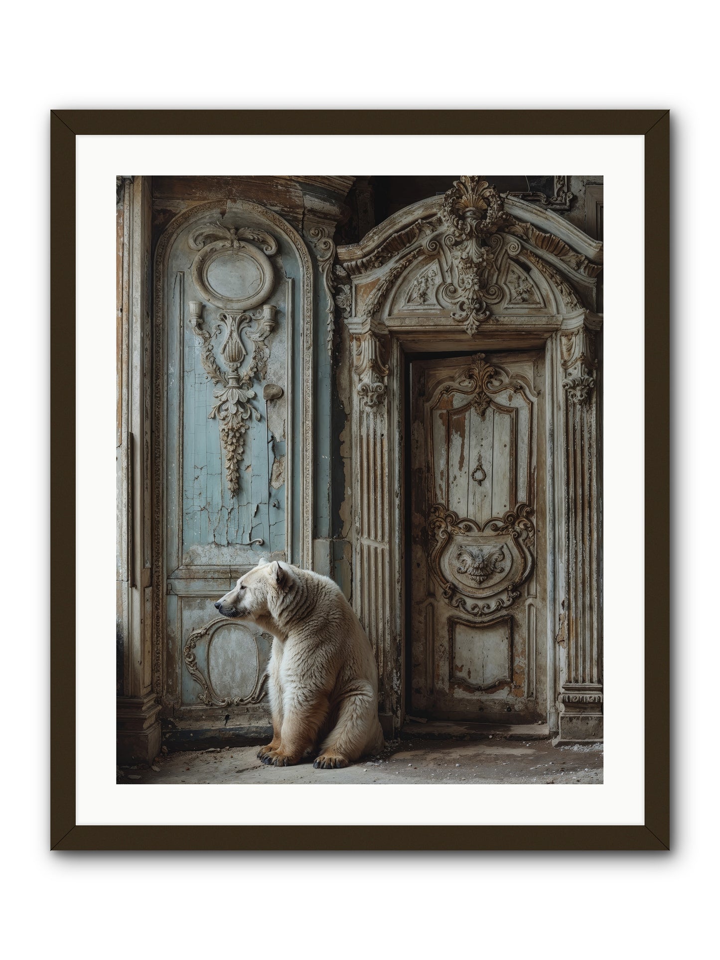 Entrance To Frost-Touched Kingdoms -- Framed Print - Black 24x30