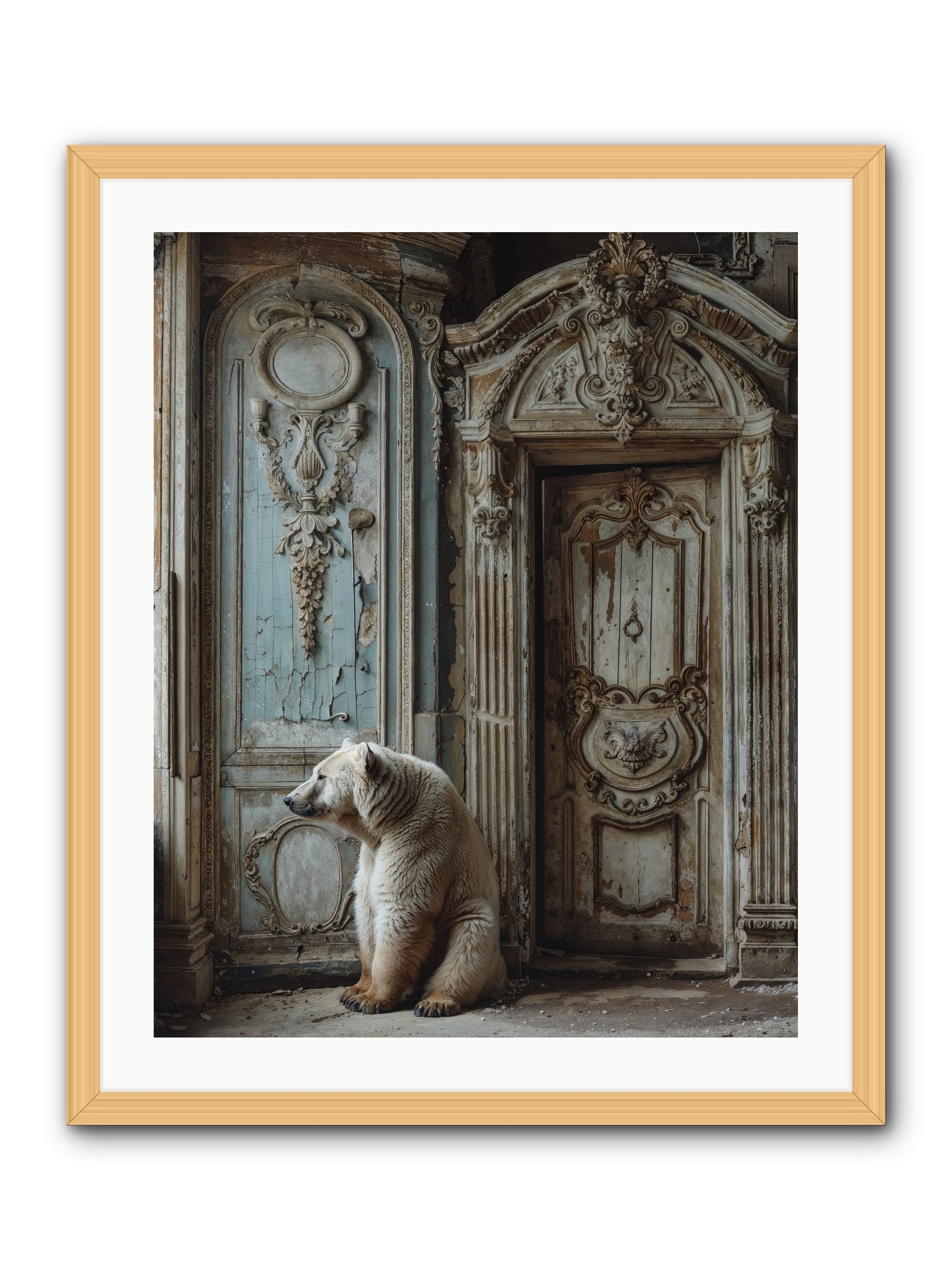Entrance To Frost-Touched Kingdoms -- Framed Print - Natural 24x30