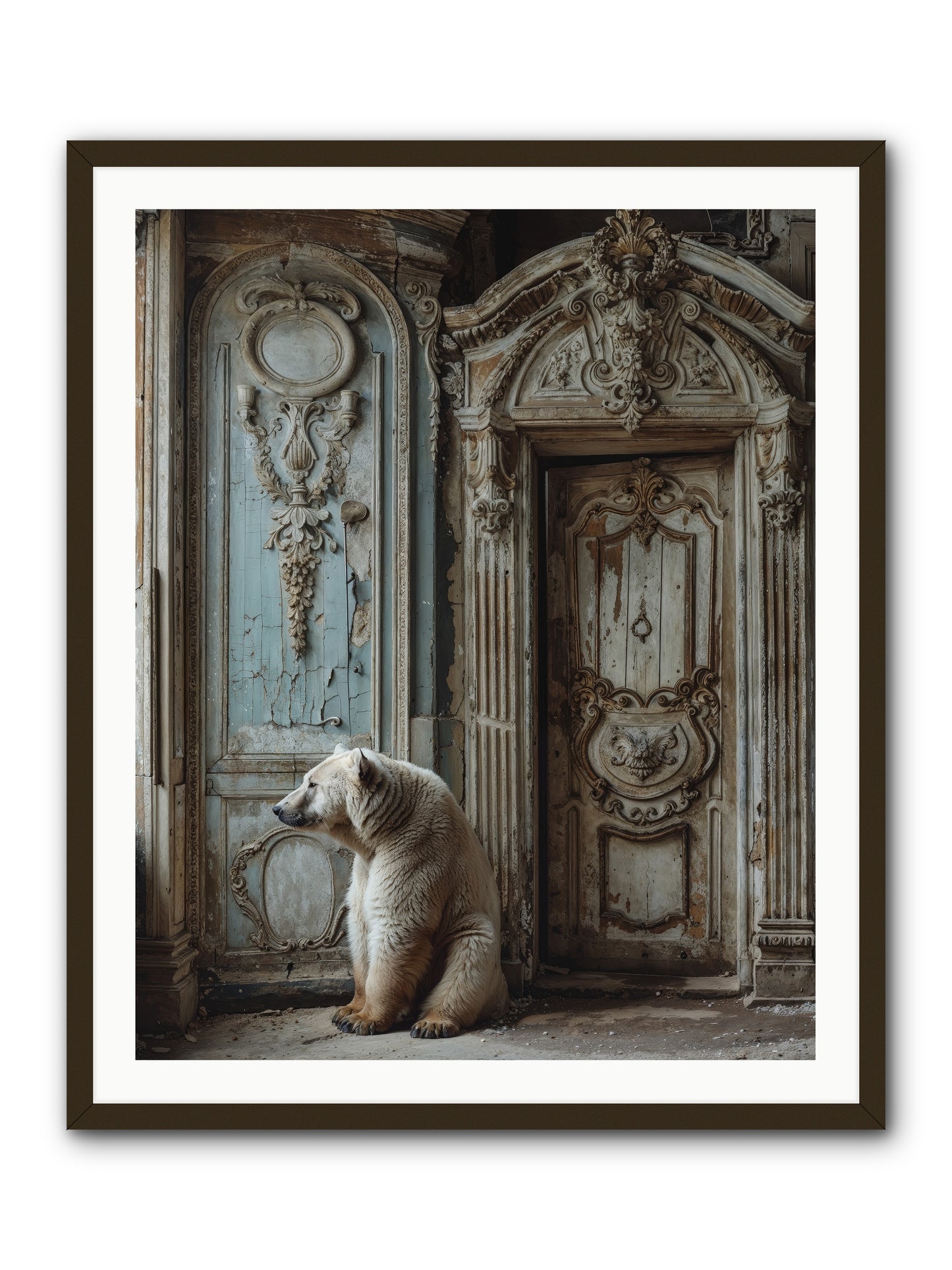 Entrance To Frost-Touched Kingdoms -- Framed Print - Black 32x40