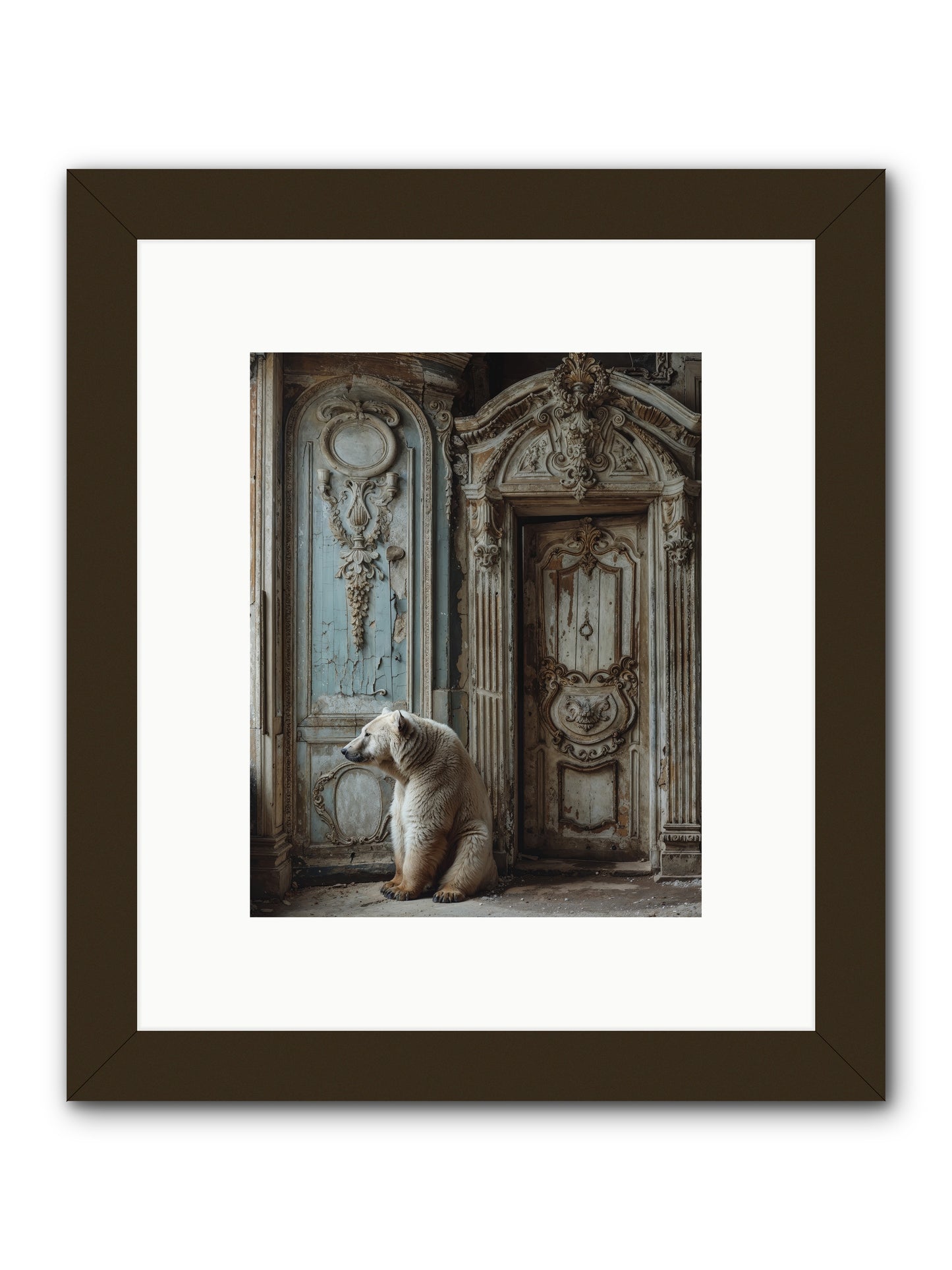 Entrance To Frost-Touched Kingdoms -- Framed Print - Black 8x10