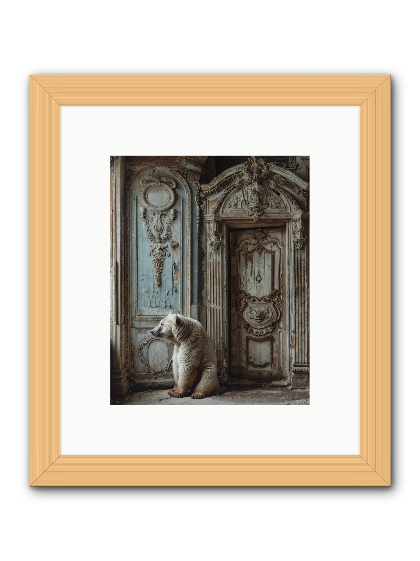 Entrance To Frost-Touched Kingdoms -- Framed Print - Natural 8x10