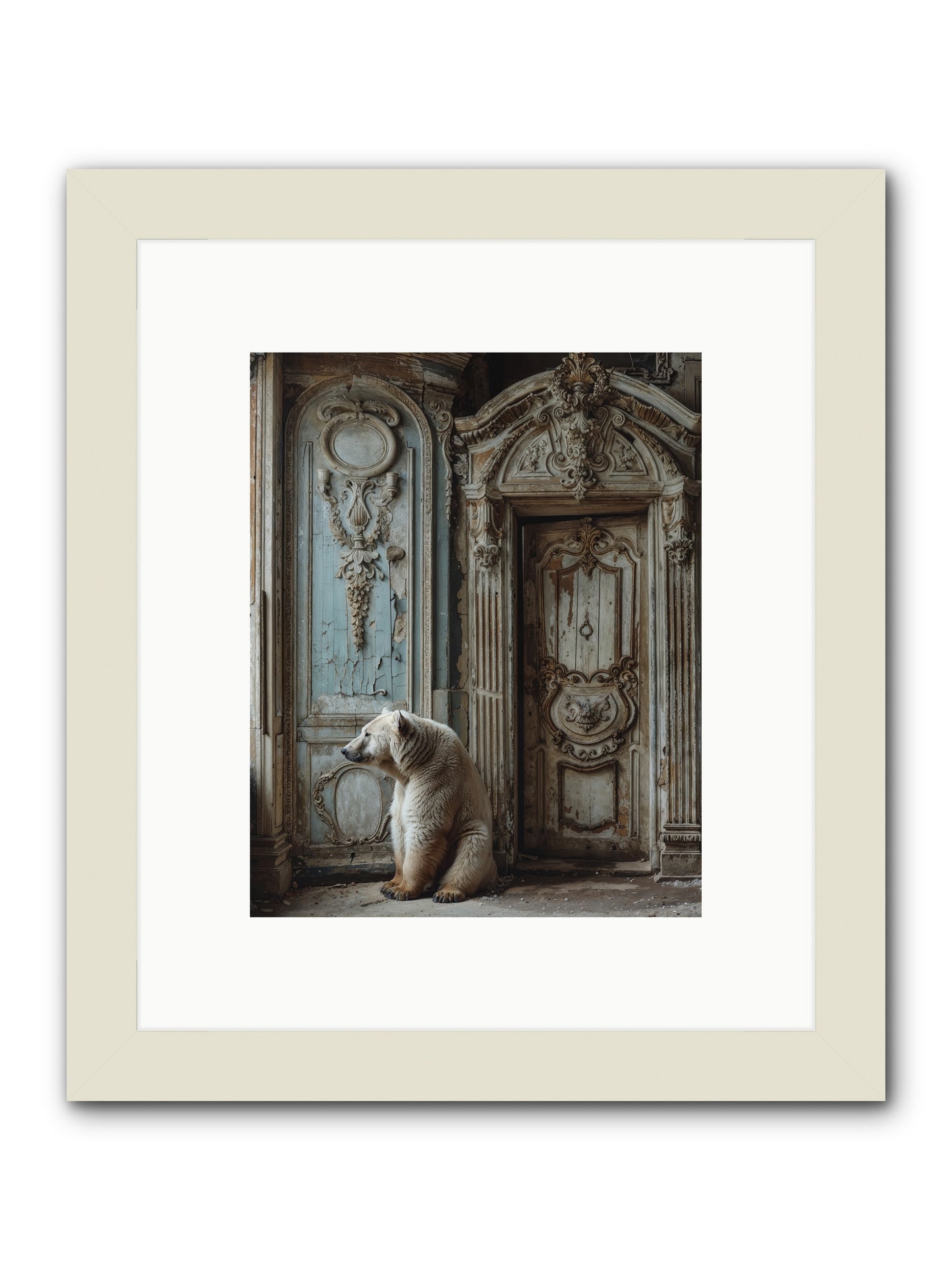 Entrance To Frost-Touched Kingdoms -- Framed Print - White 8x10