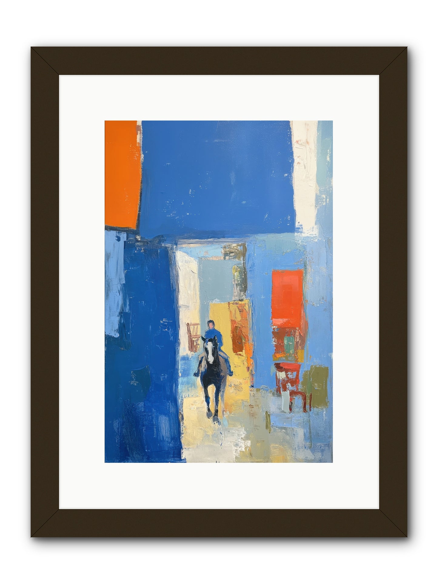 Equestrian Edge -- Framed Print - Black 10x15