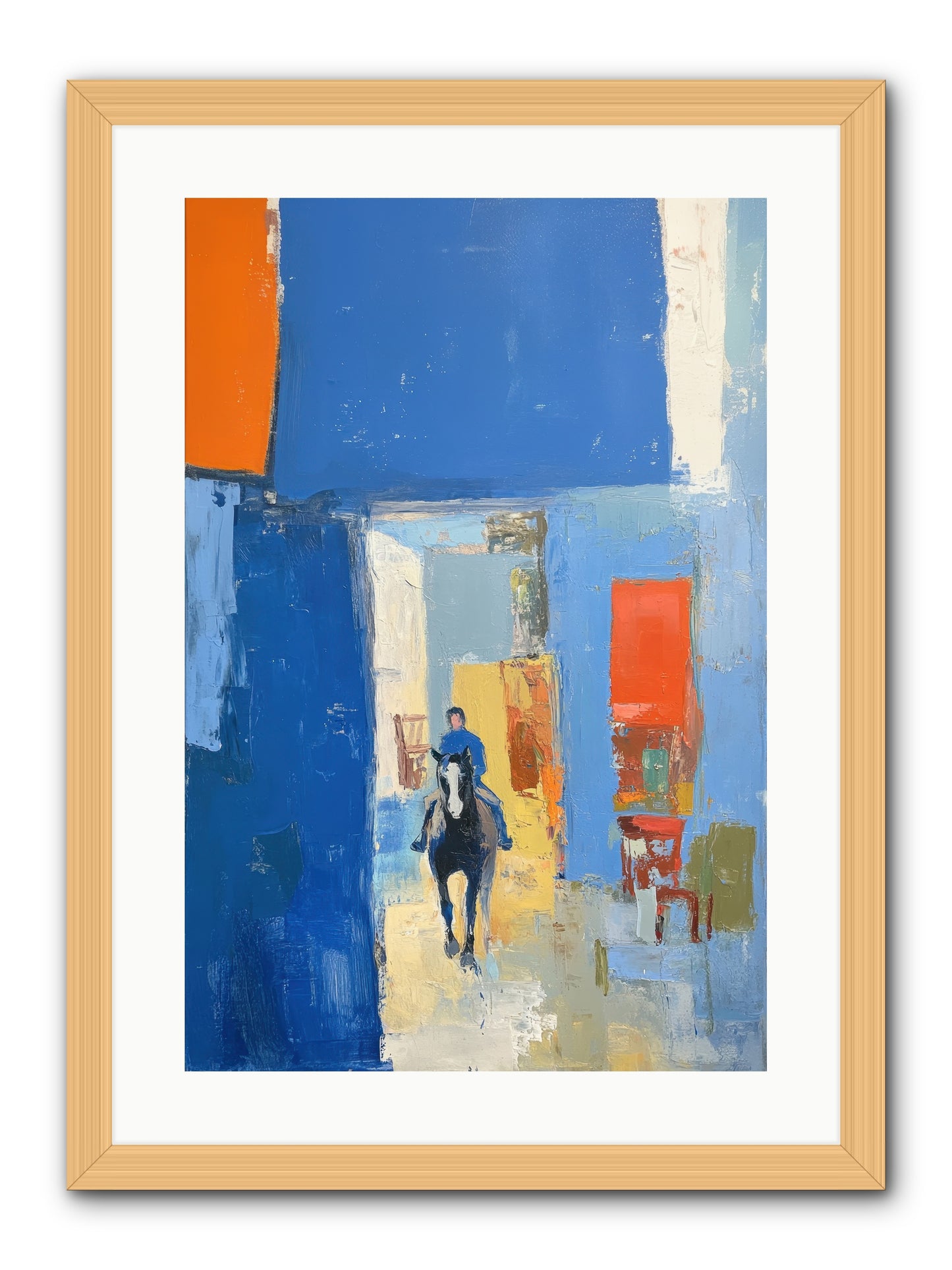 Equestrian Edge -- Framed Print - Natural 16x24