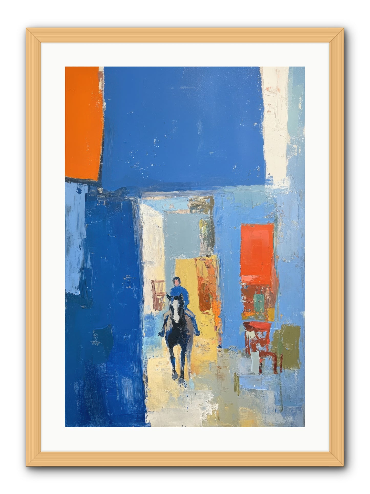 Equestrian Edge -- Framed Print - Natural 20x30