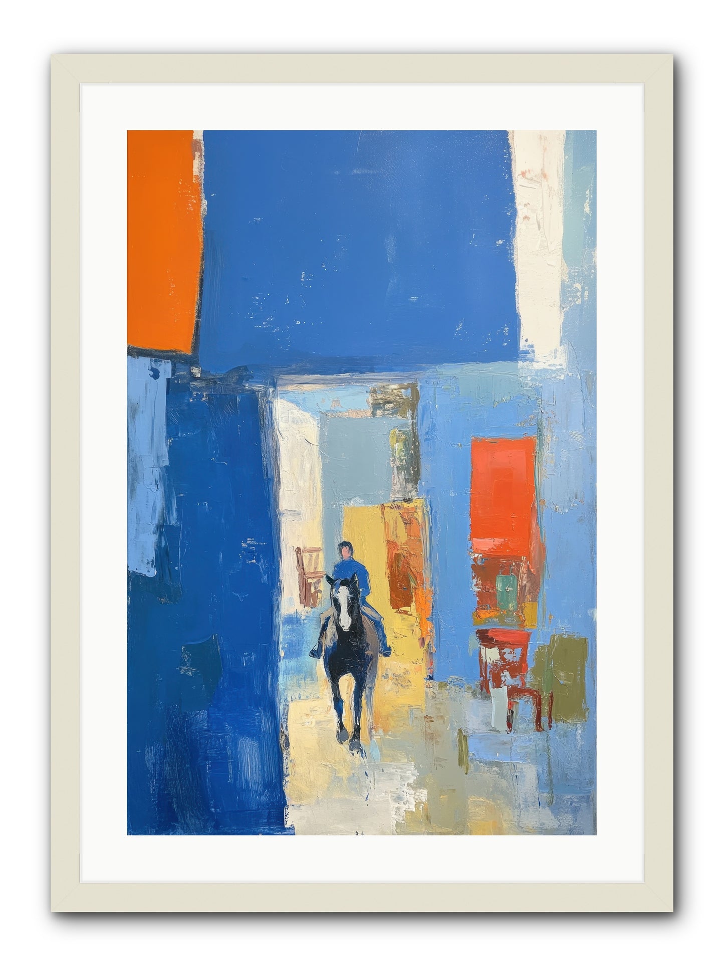 Equestrian Edge -- Framed Print - White 20x30