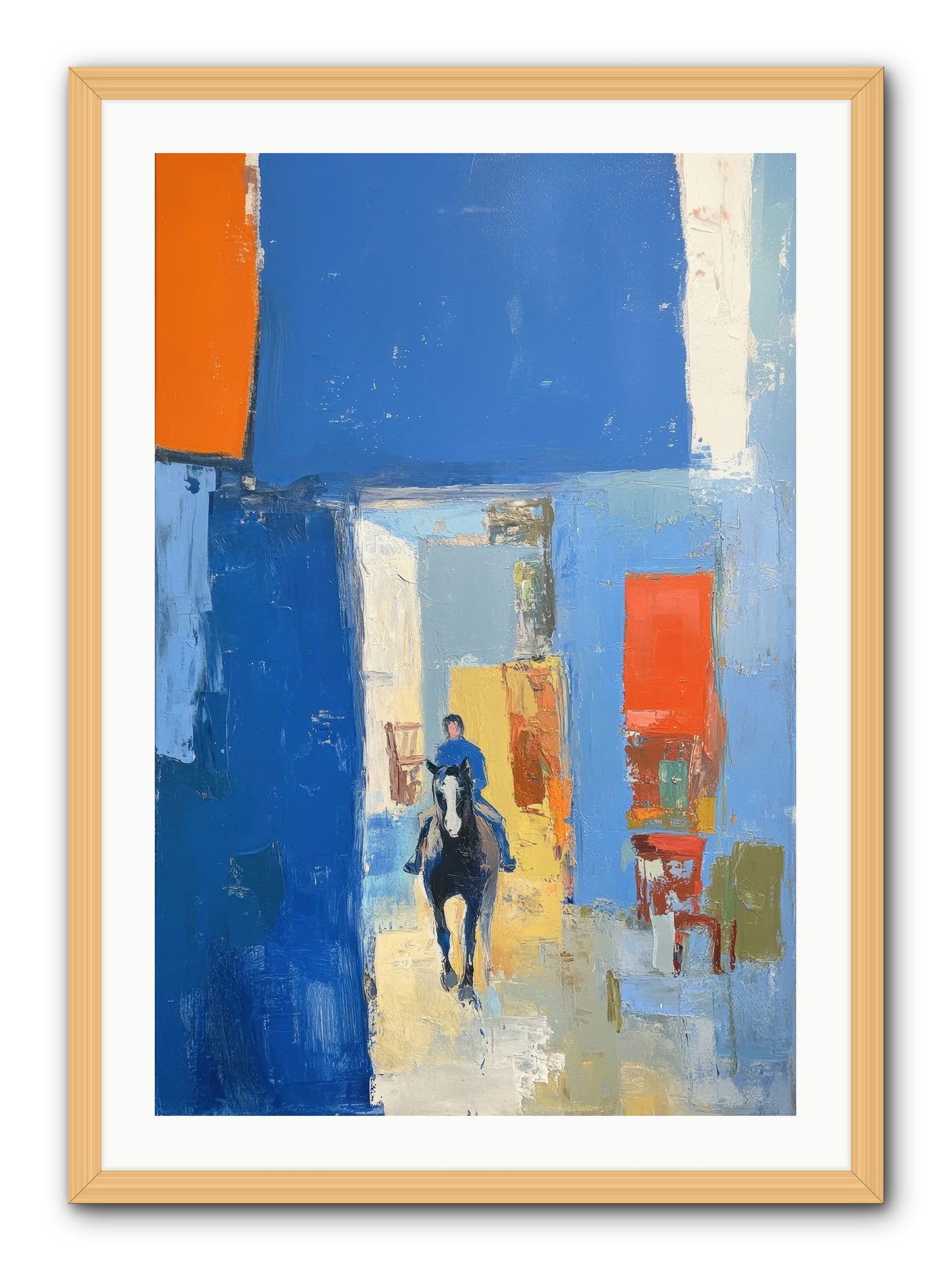 Equestrian Edge -- Framed Print - Natural 24x36