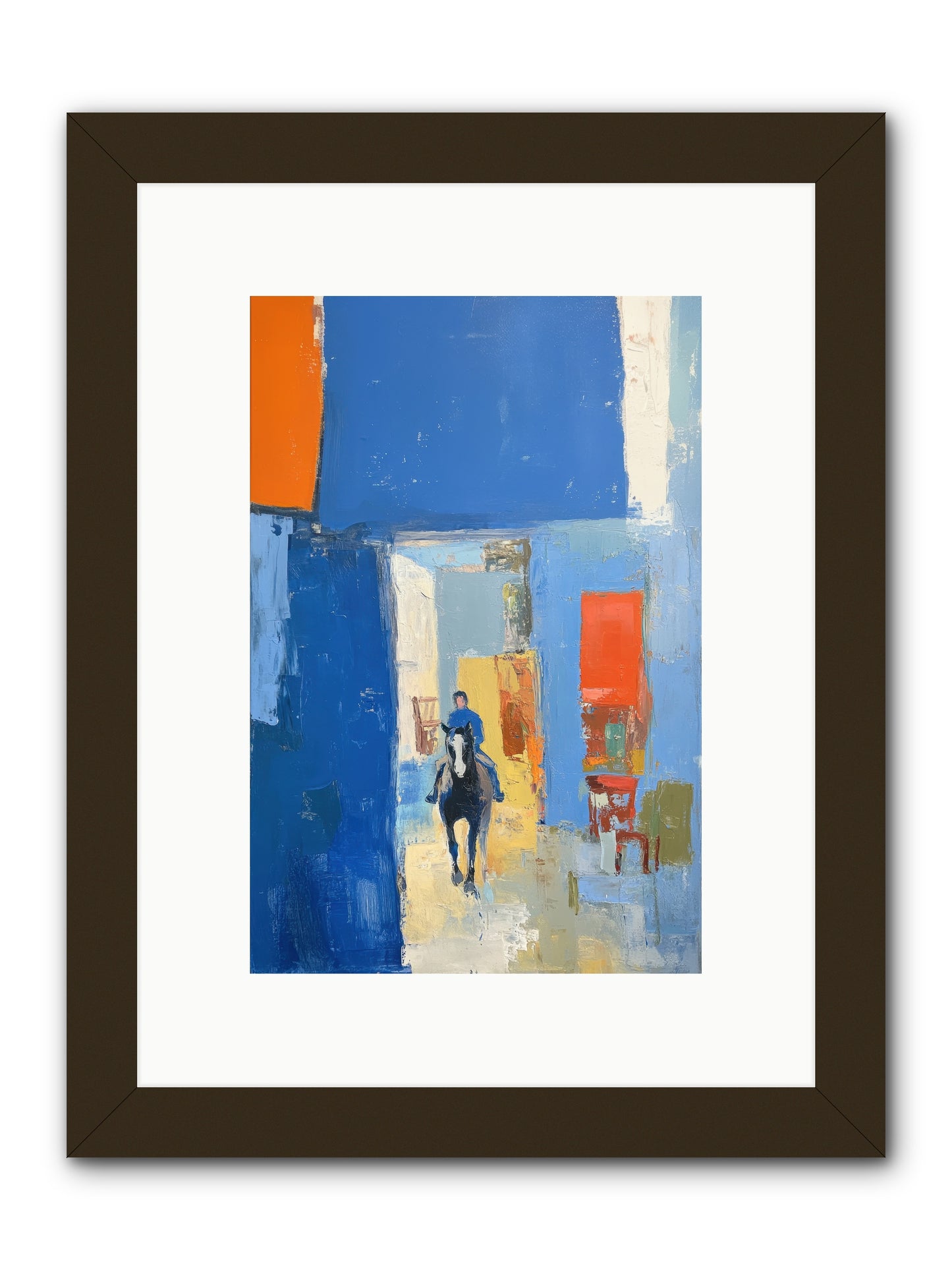 Equestrian Edge -- Framed Print - Black 8x12