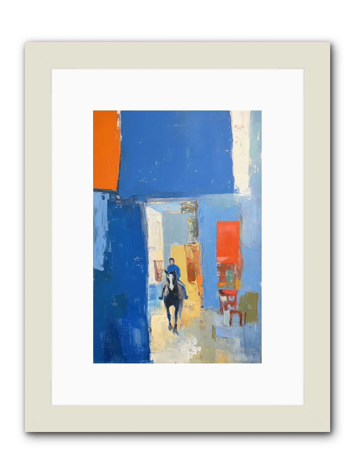 Equestrian Edge -- Framed Print - White 8x12