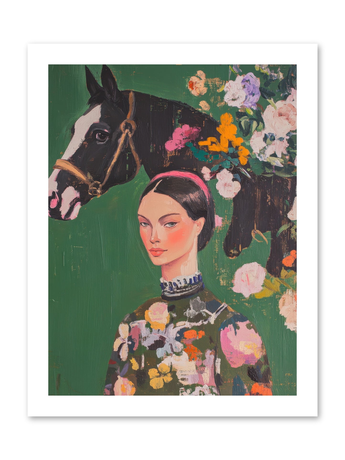 Equestrian Empress -- Loose Canvas Print 12x16