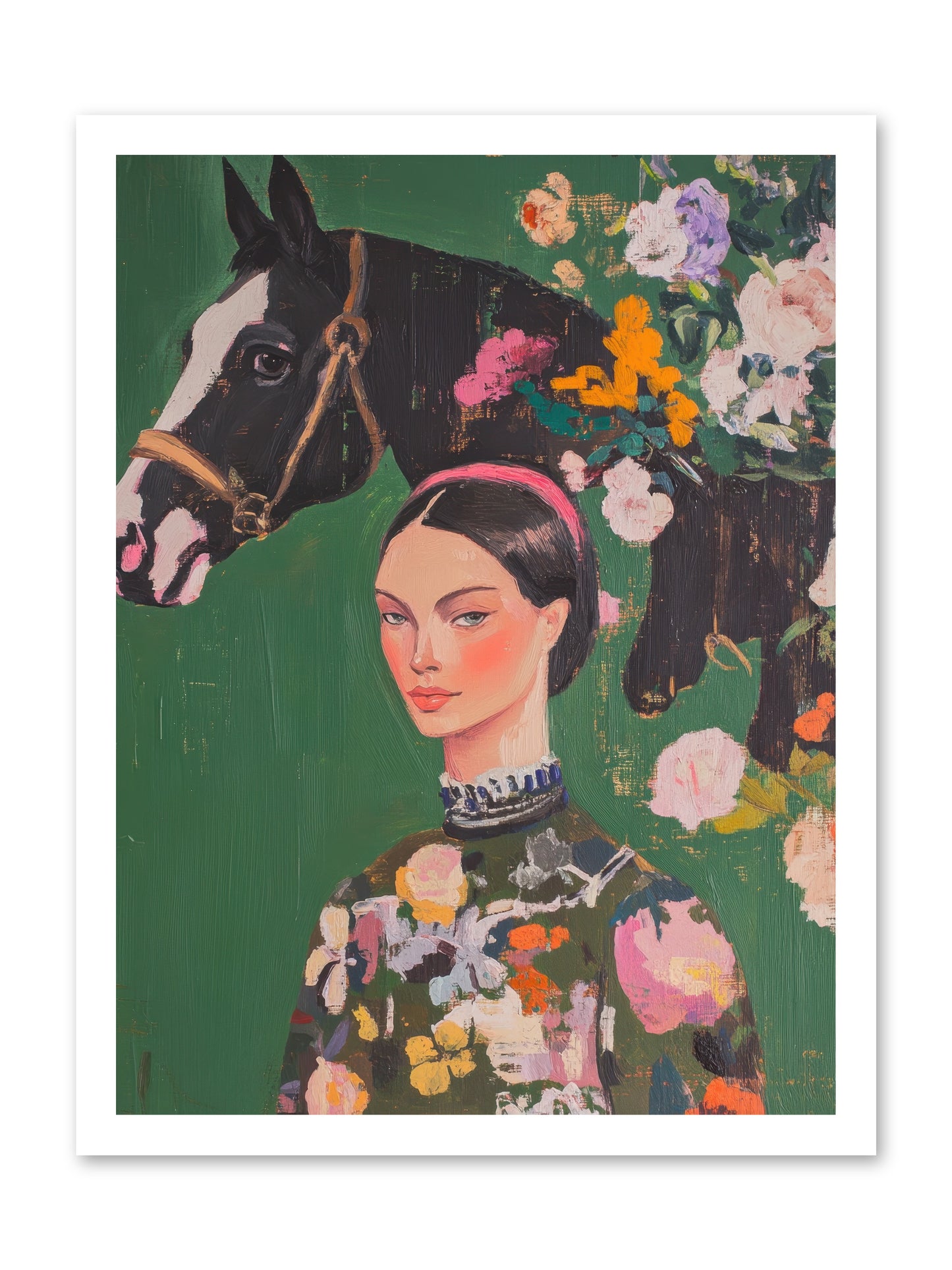 Equestrian Empress -- Loose Canvas Print 18x24