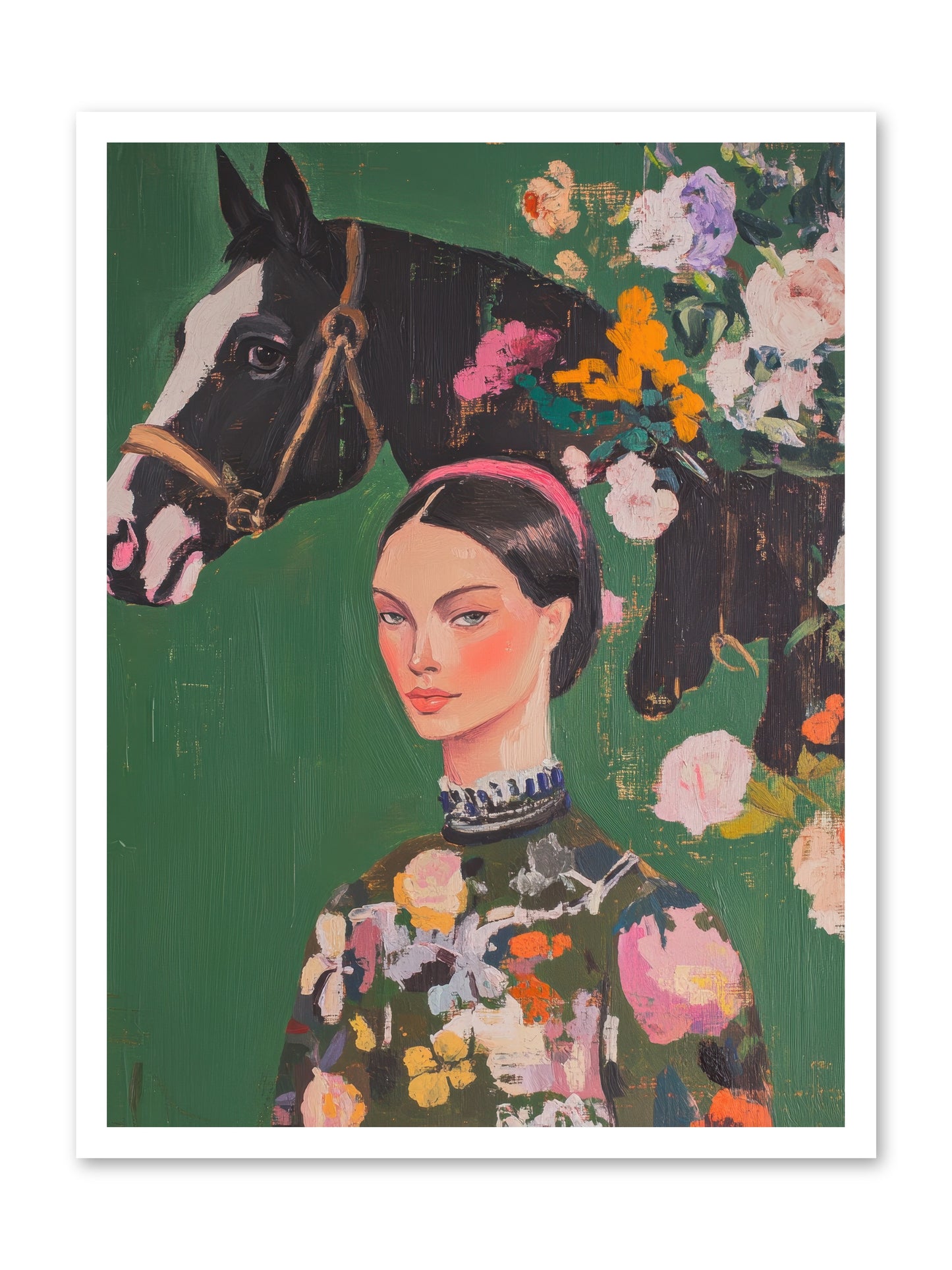Equestrian Empress -- Loose Canvas Print 24x32