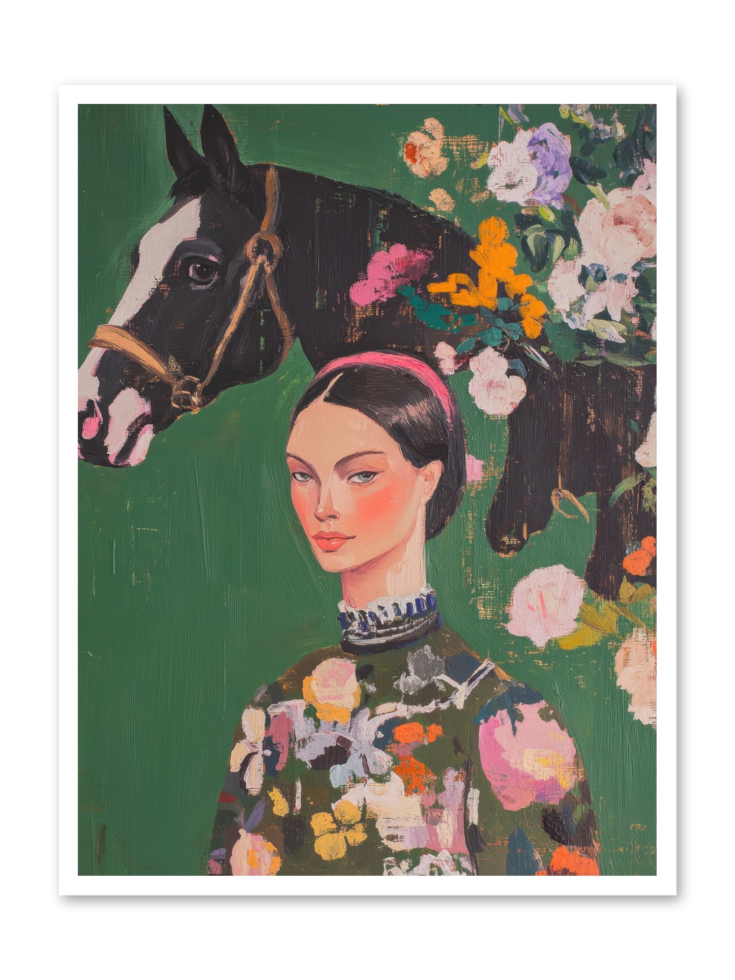 Equestrian Empress -- Loose Canvas Print 30x40