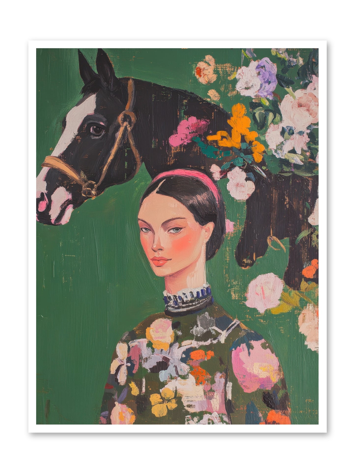 Equestrian Empress -- Loose Canvas Print 36x48