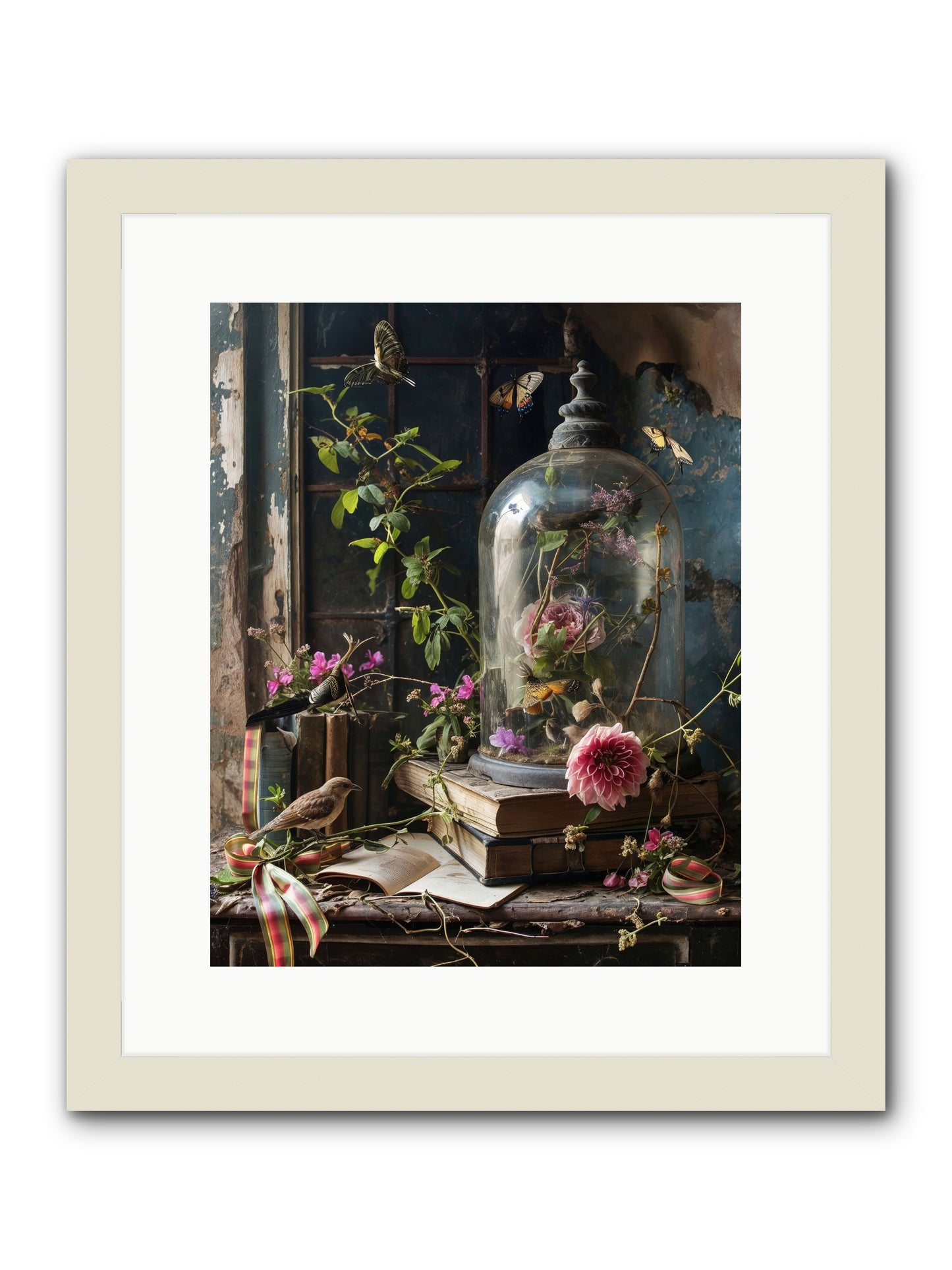 Especially Light -- Framed Print - White 12x15