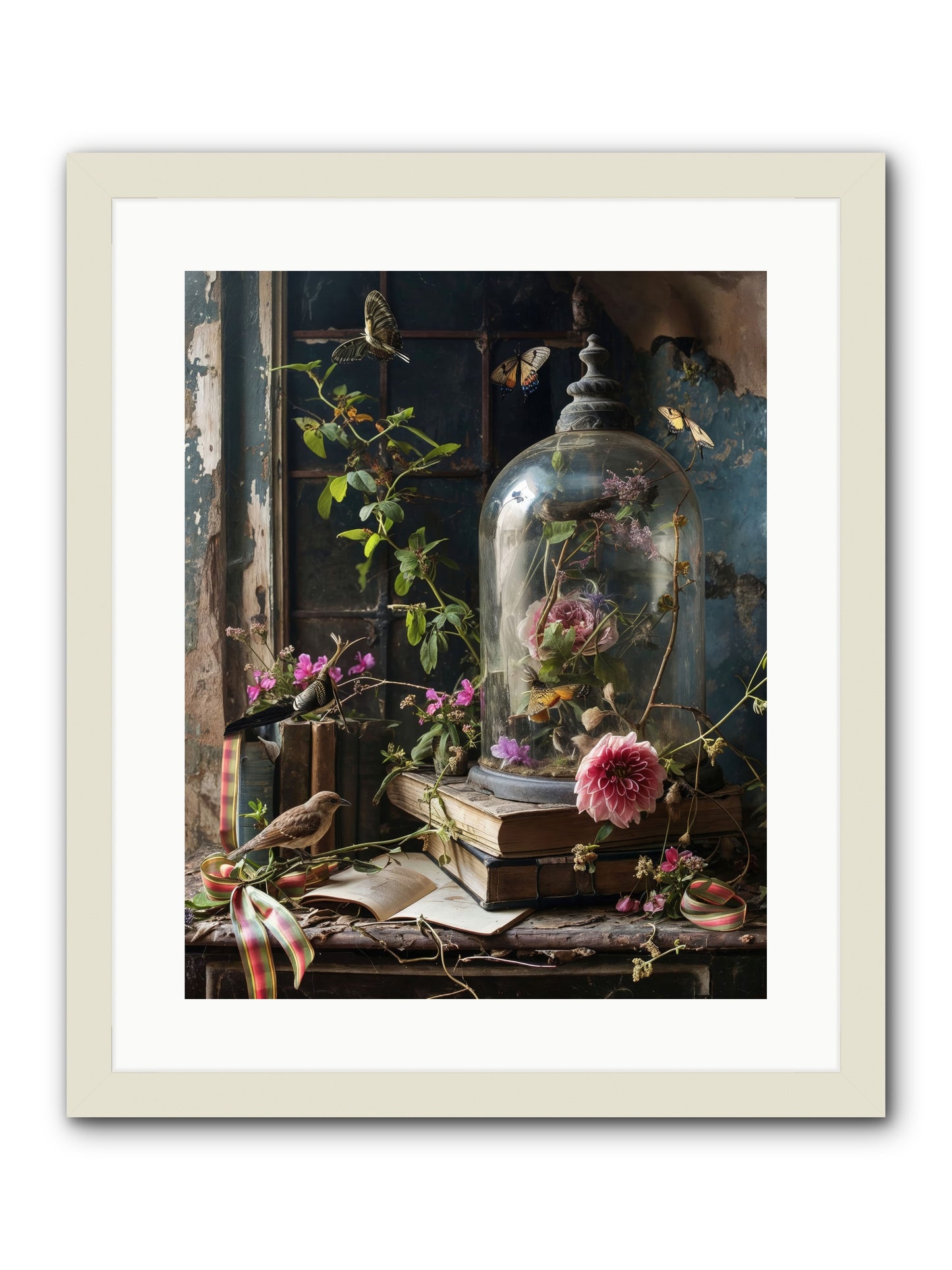 Especially Light -- Framed Print - White 16x20