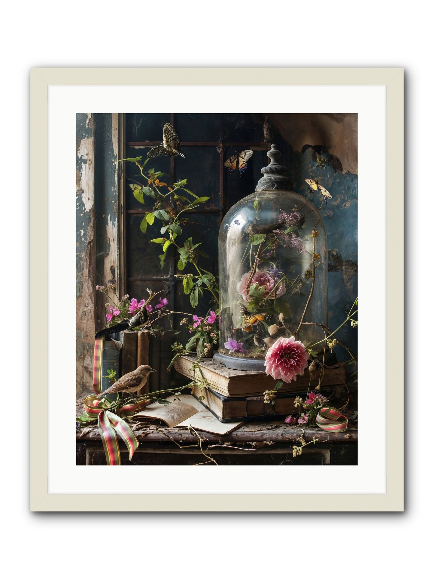 Especially Light -- Framed Print - White 20x25