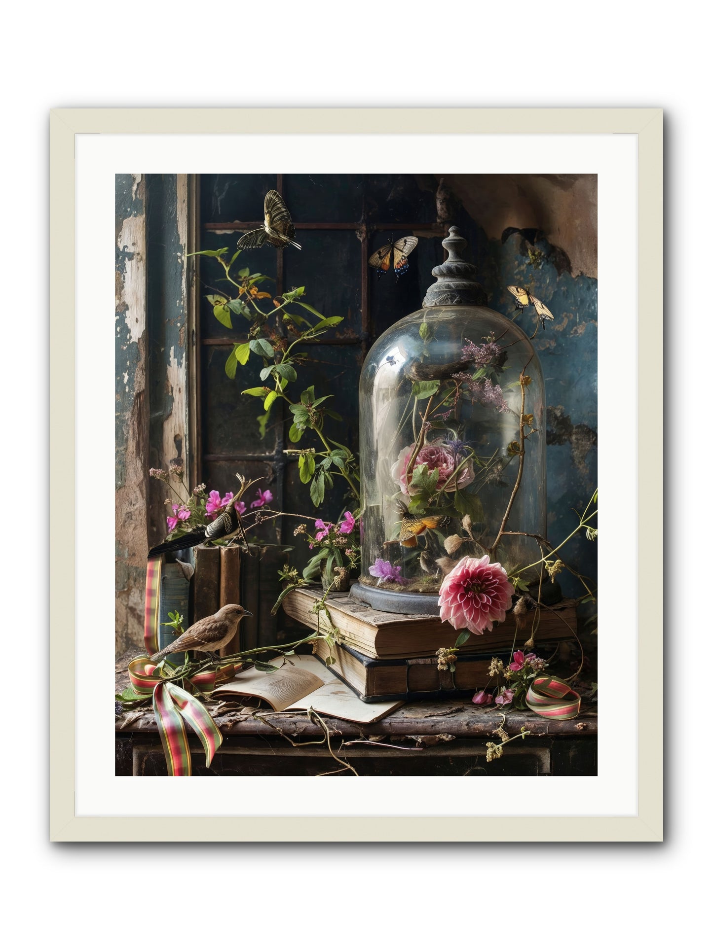 Especially Light -- Framed Print - White 24x30
