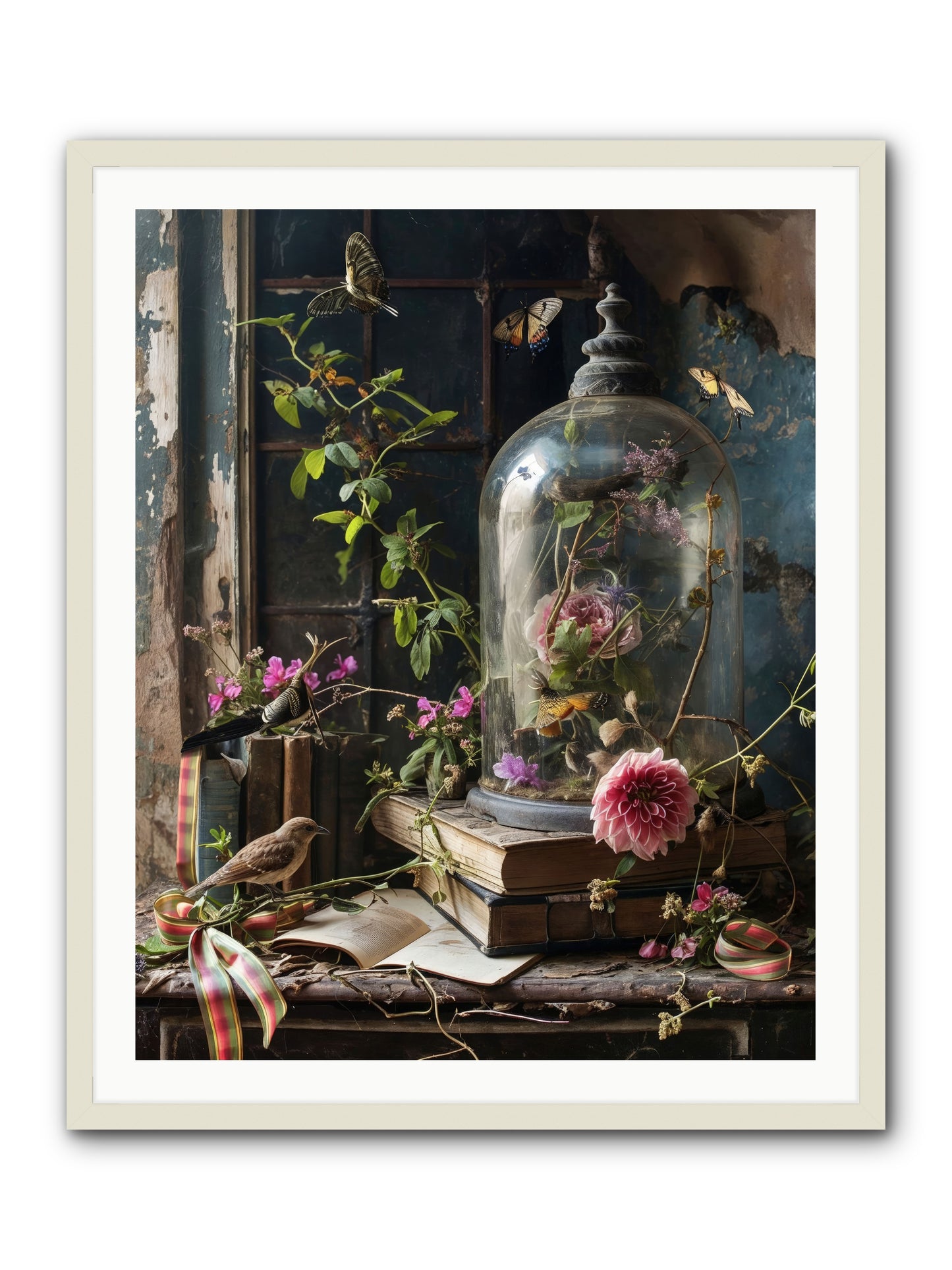 Especially Light -- Framed Print - White 32x40