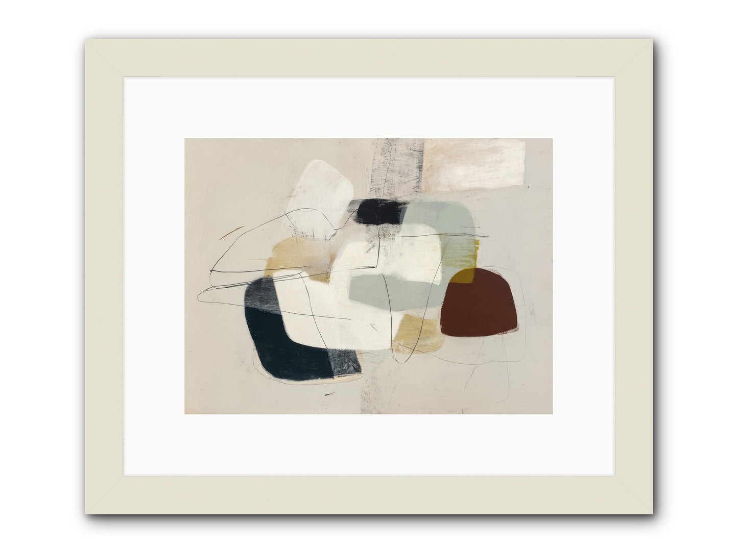 Essence -- Framed Print - White 12x9