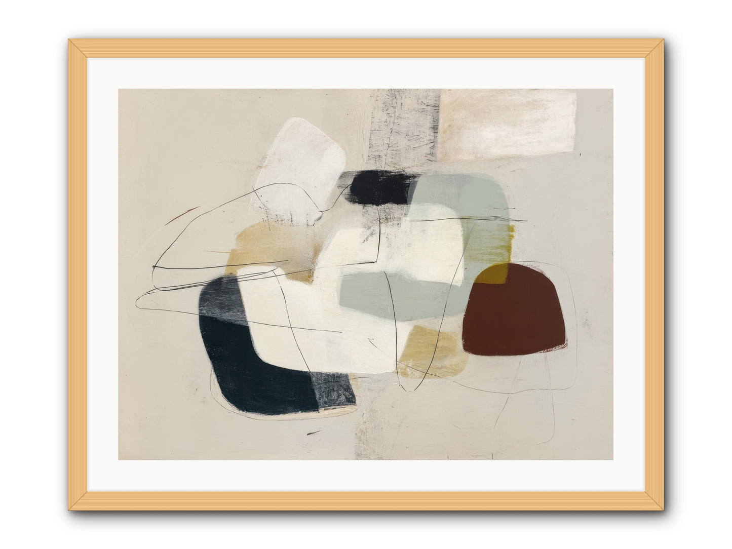 Essence -- Framed Print - Natural 32x24