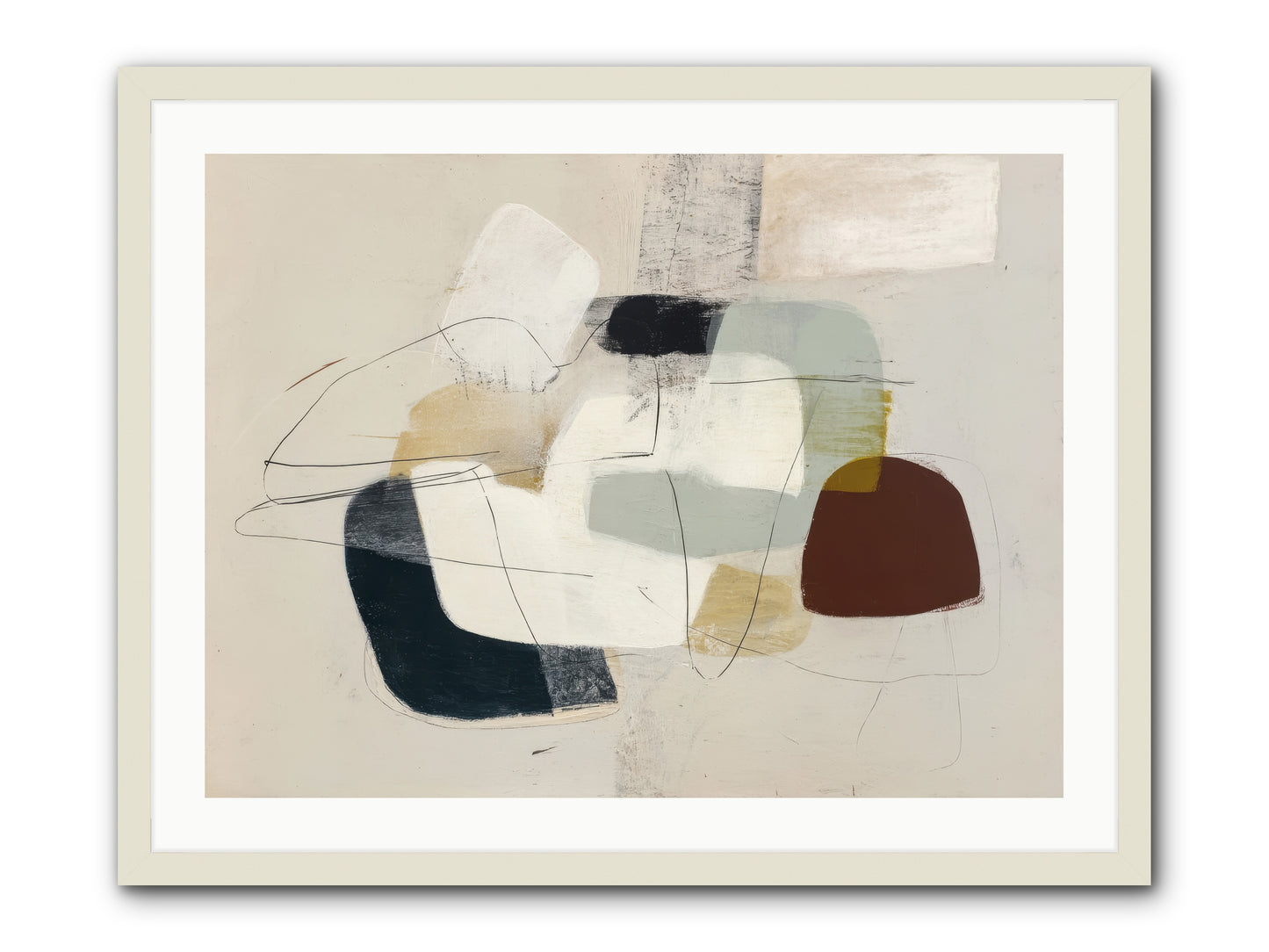 Essence -- Framed Print - White 32x24