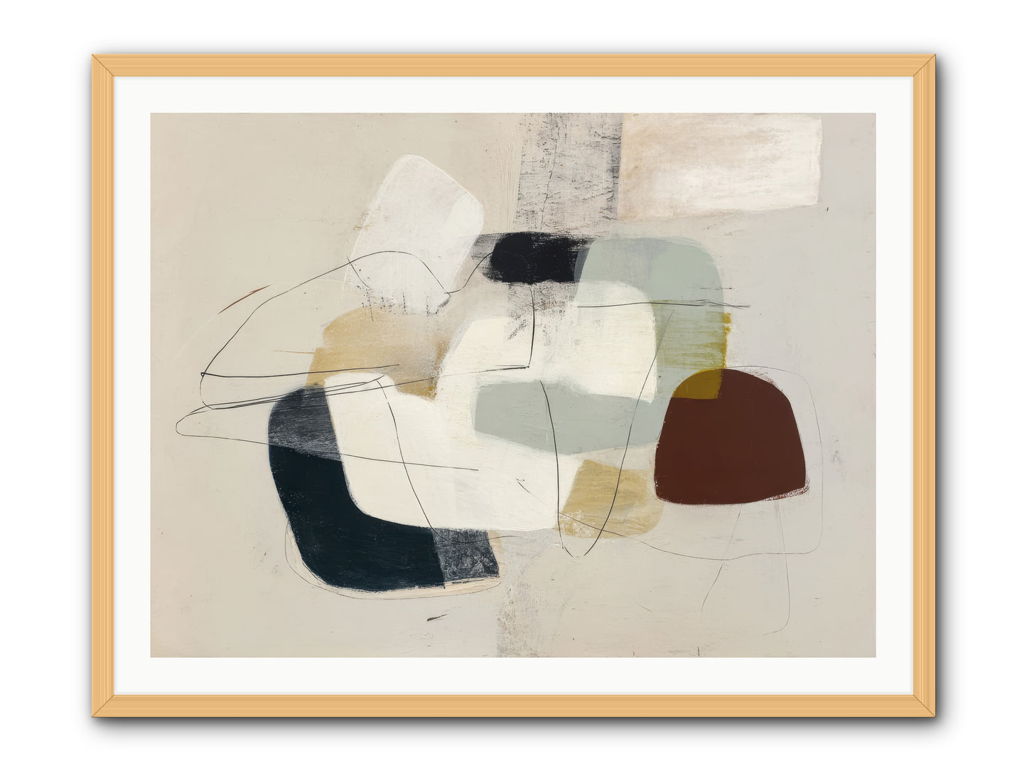 Essence -- Framed Print - Natural 40x30