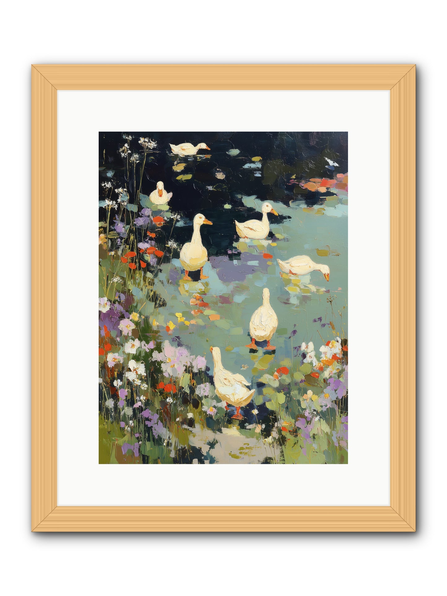 Eternal Summer -- Framed Print - Natural 12x16