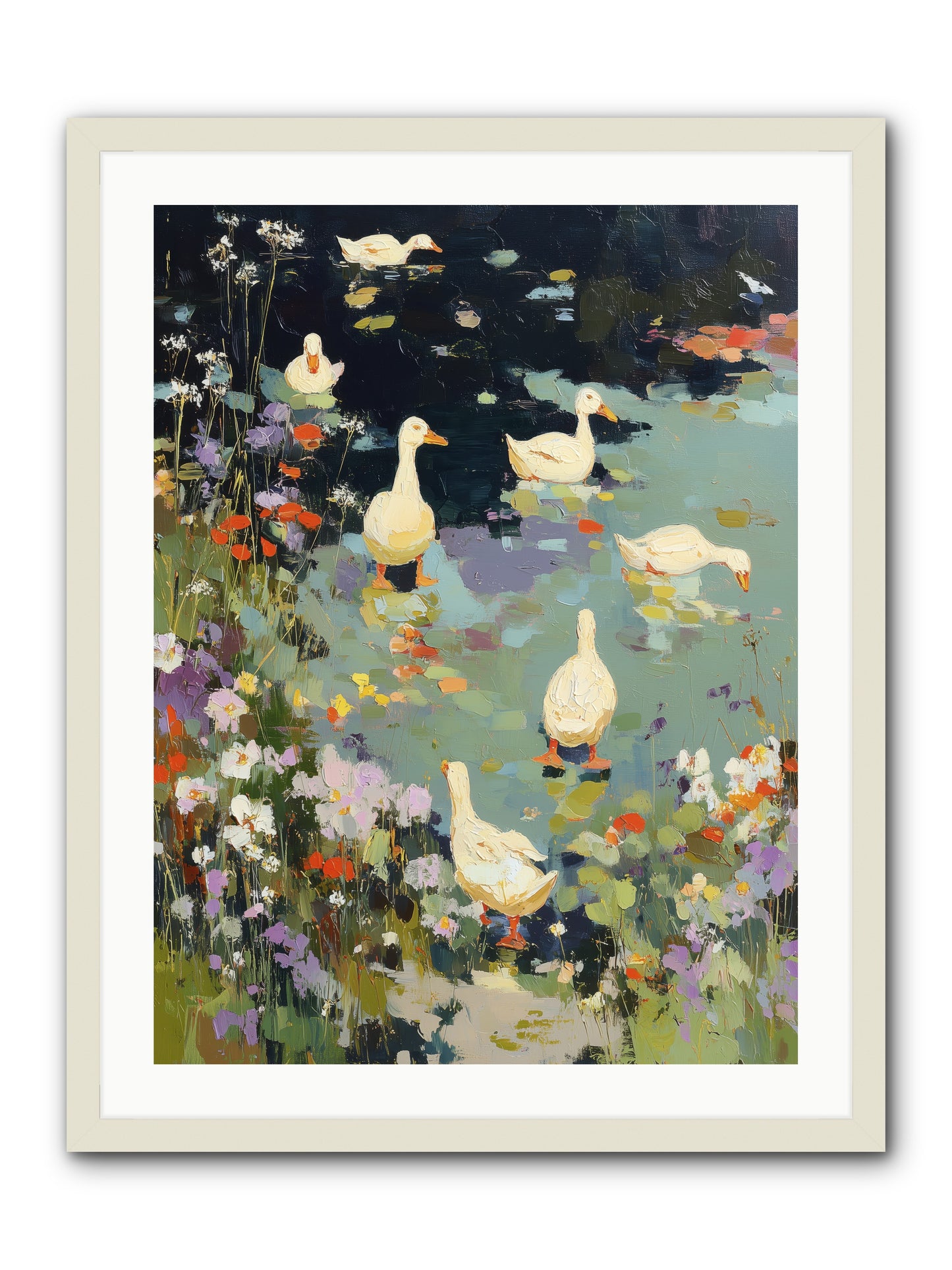Eternal Summer -- Framed Print - White 24x32