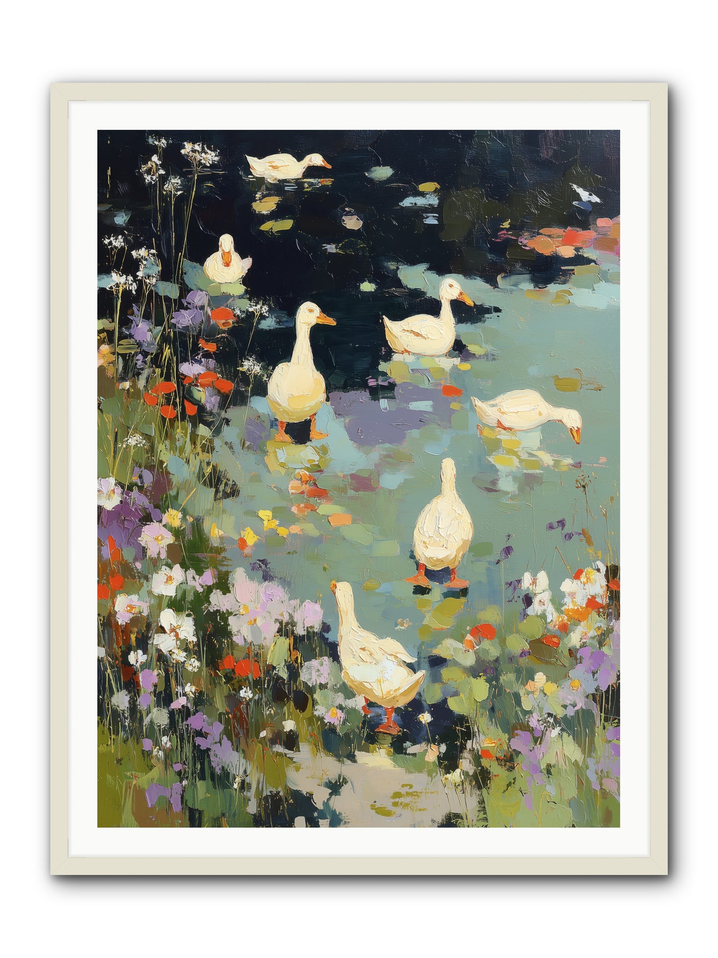 Eternal Summer -- Framed Print - White 36x48