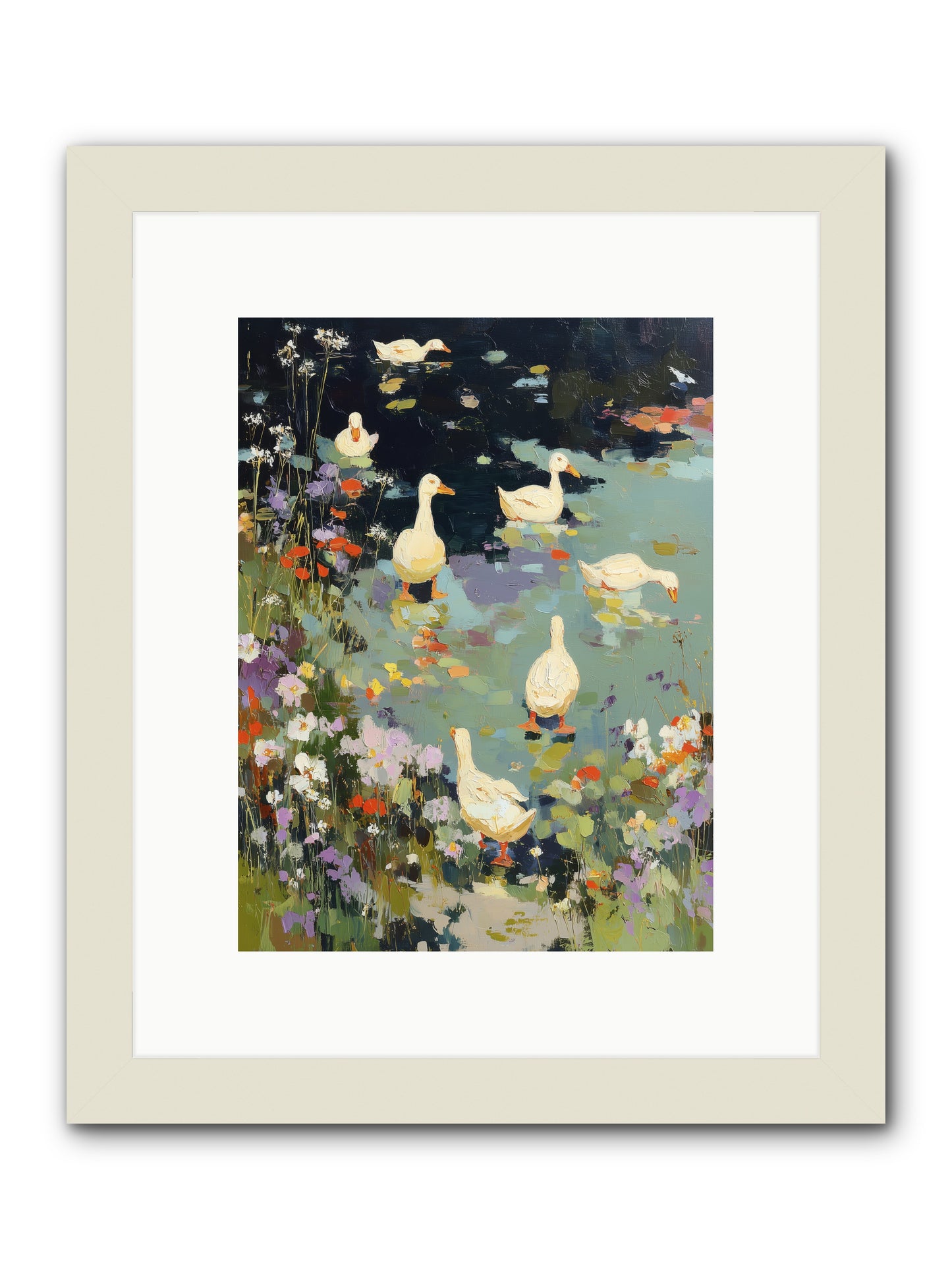 Eternal Summer -- Framed Print - White 9x12